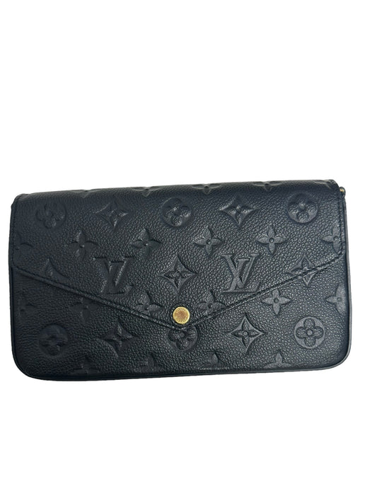 LOUIS VUITTON - Black Monogram Empreinte Felicie Pochette