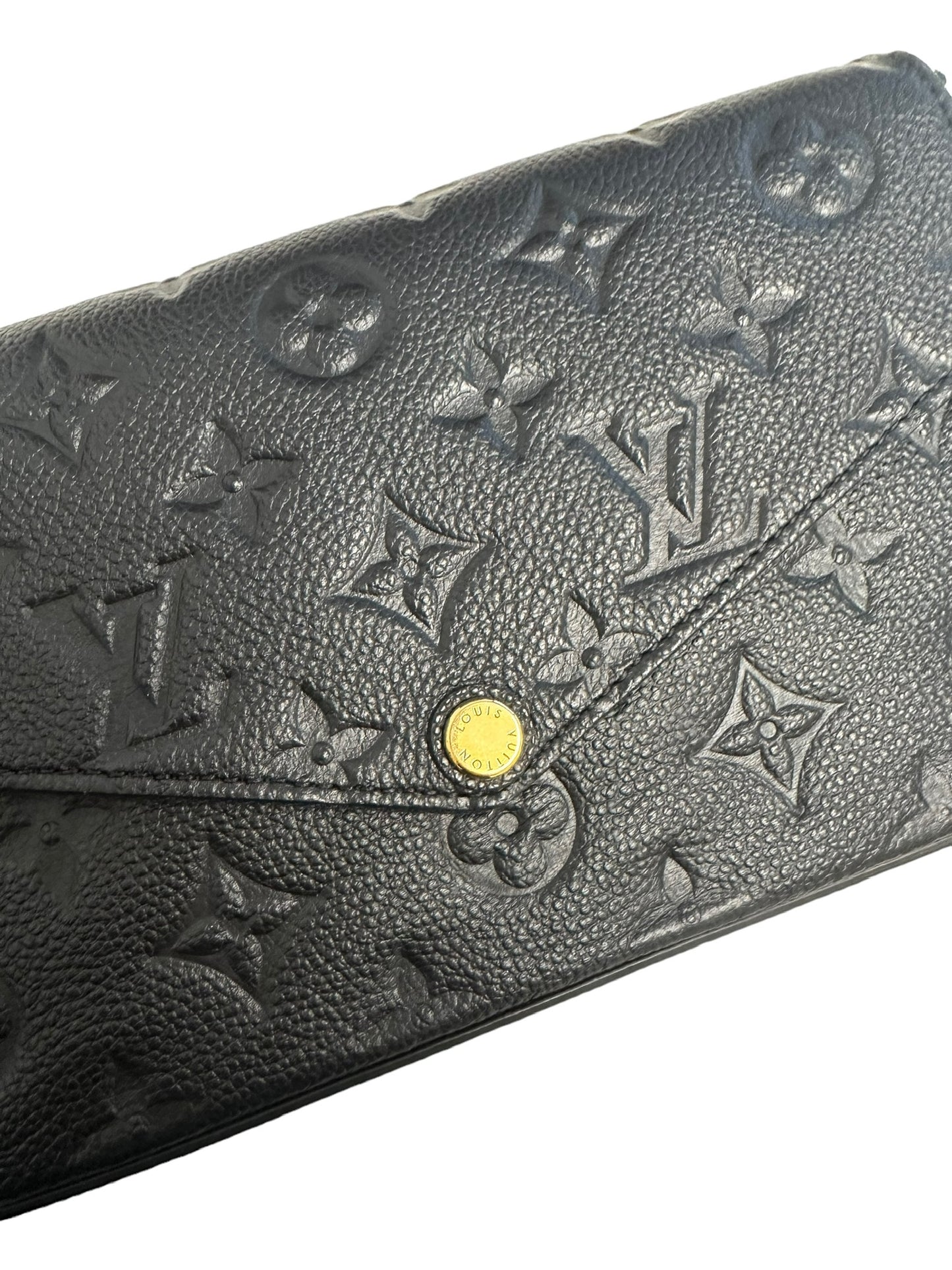 LOUIS VUITTON - Black Monogram Empreinte Felicie Pochette