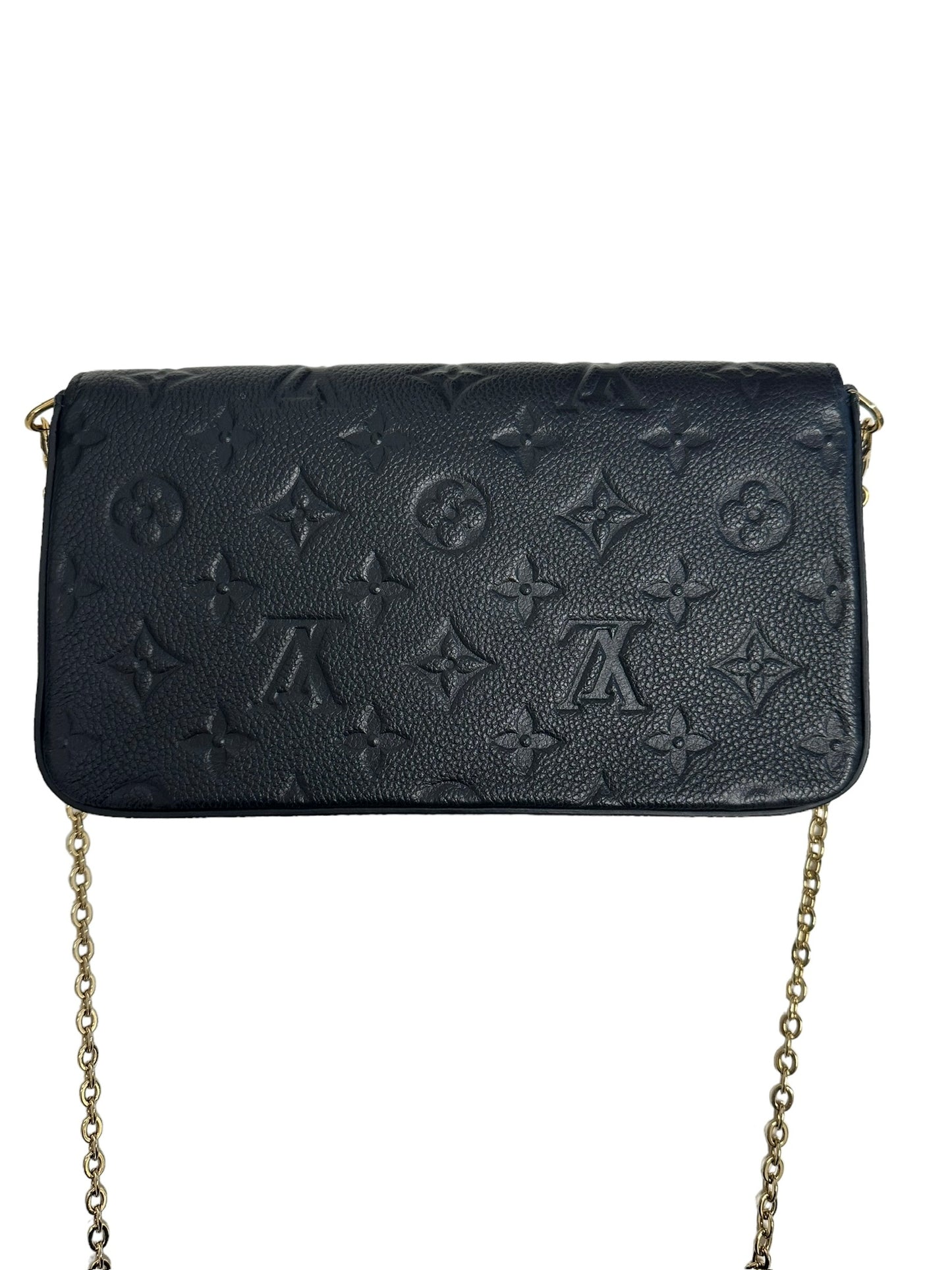 LOUIS VUITTON - Black Monogram Empreinte Felicie Pochette