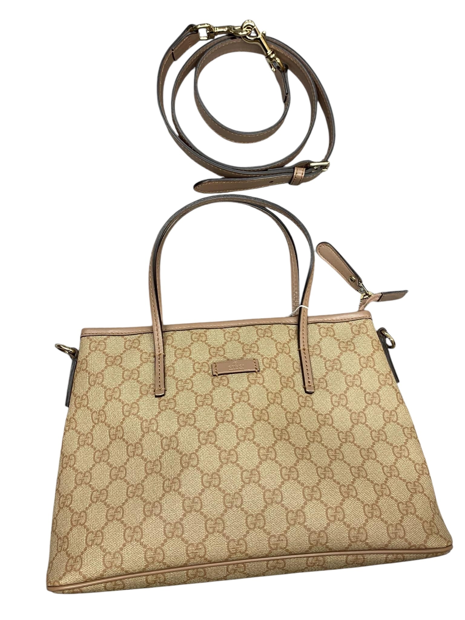 Bolso de hombro beige bidireccional GG Supreme de segunda mano