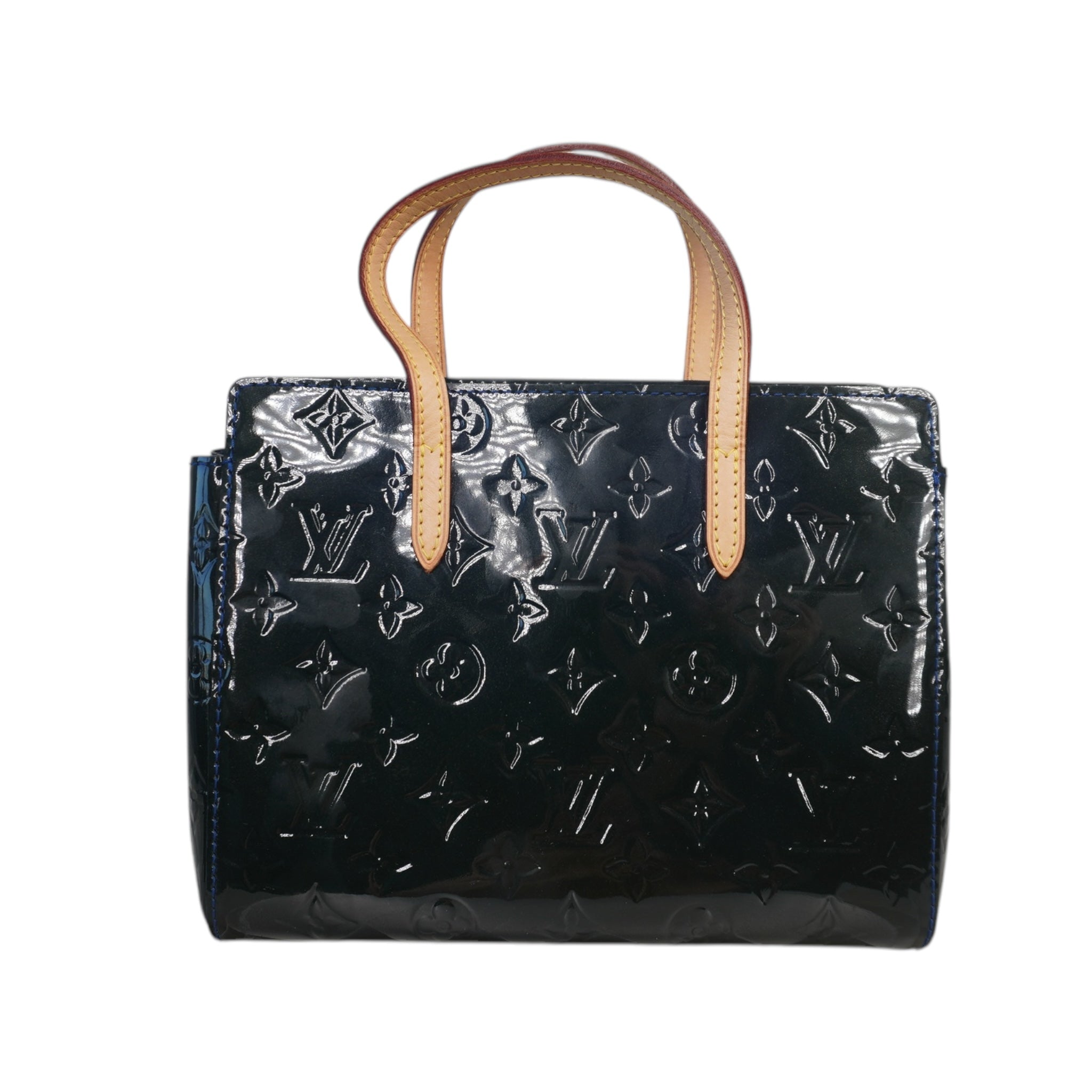 PRE-OWNED LV Catalina BB Vernis Dark Green Shoulder Bag