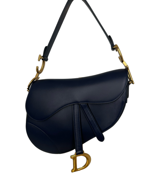 DIOR - Navy Saddle Bag