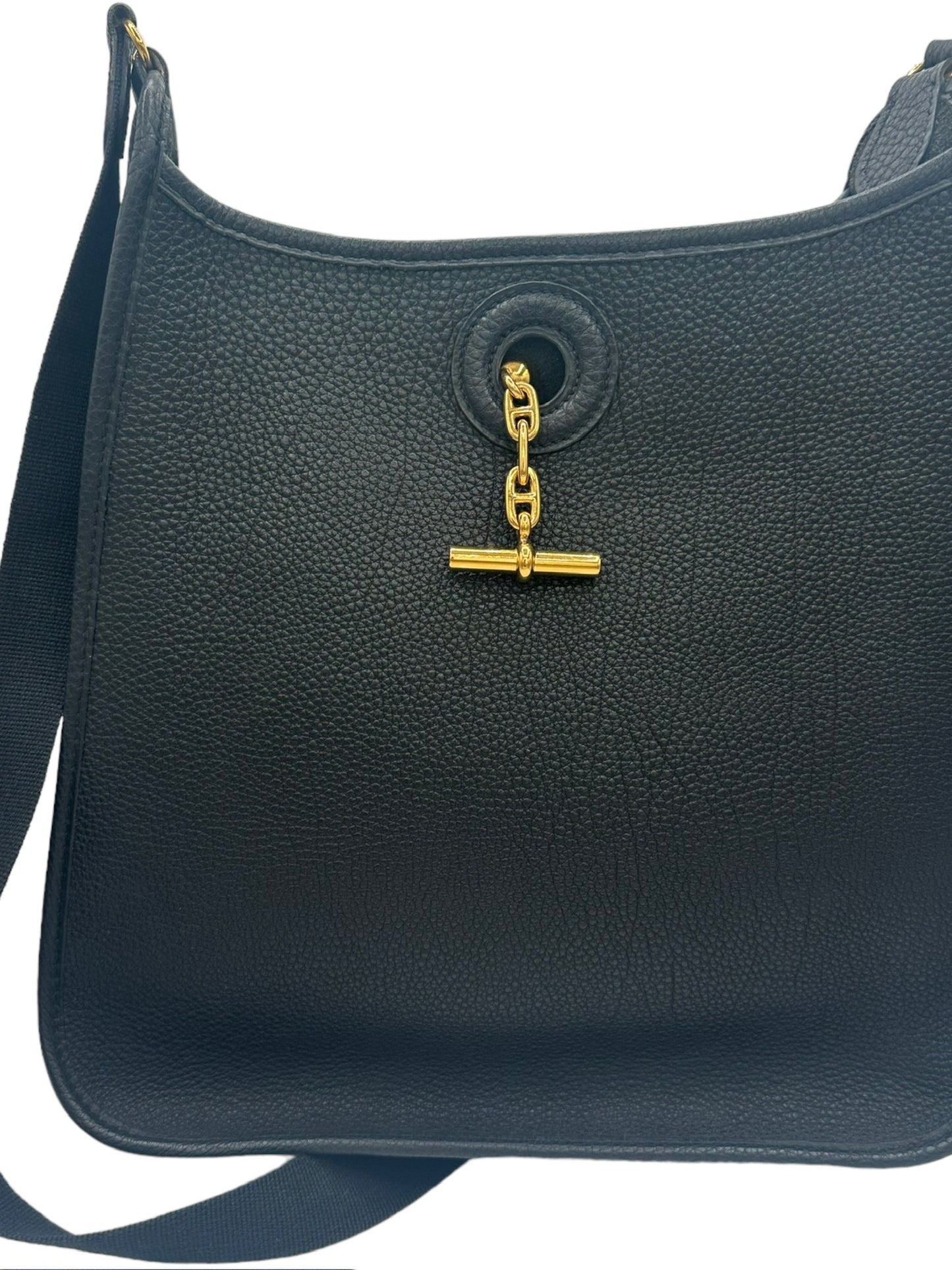 HERMES - Black Vespa PM Shoulder Bag