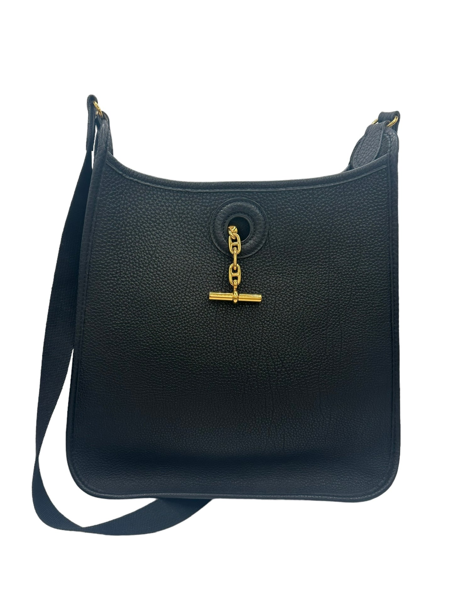 HERMES - Black Vespa PM Shoulder Bag