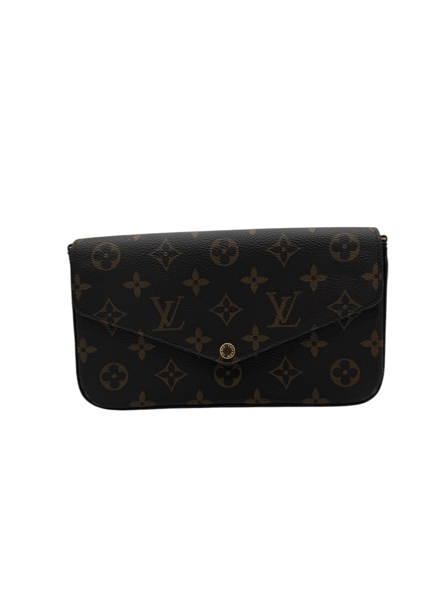 PRE-OWNED LV Felicie Pochette Monogram Canvas Crossbody Bag