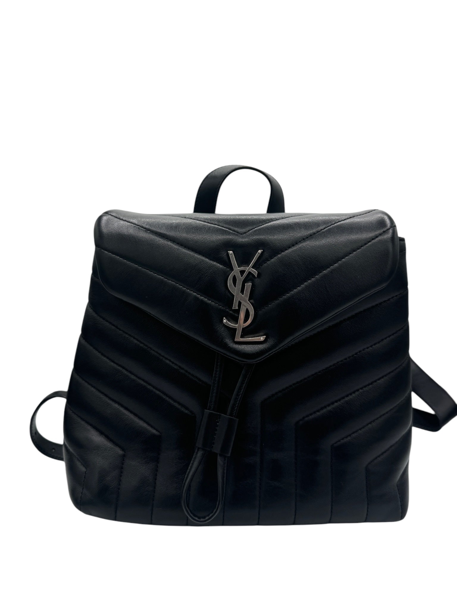 PRE-OWNED Loulou Black Calfskin Backpack (PART 2)