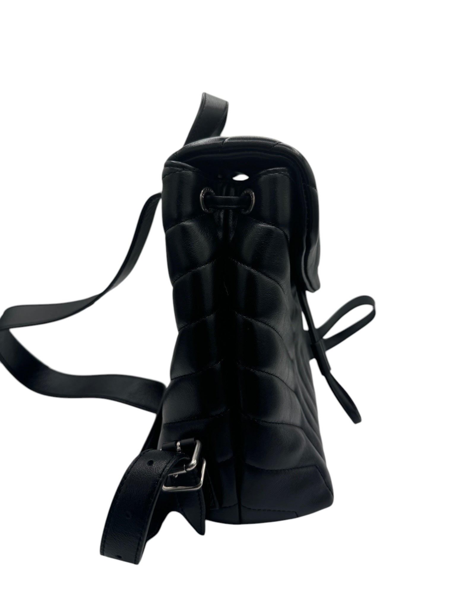 PRE-OWNED Loulou Black Calfskin Backpack (PART 2)