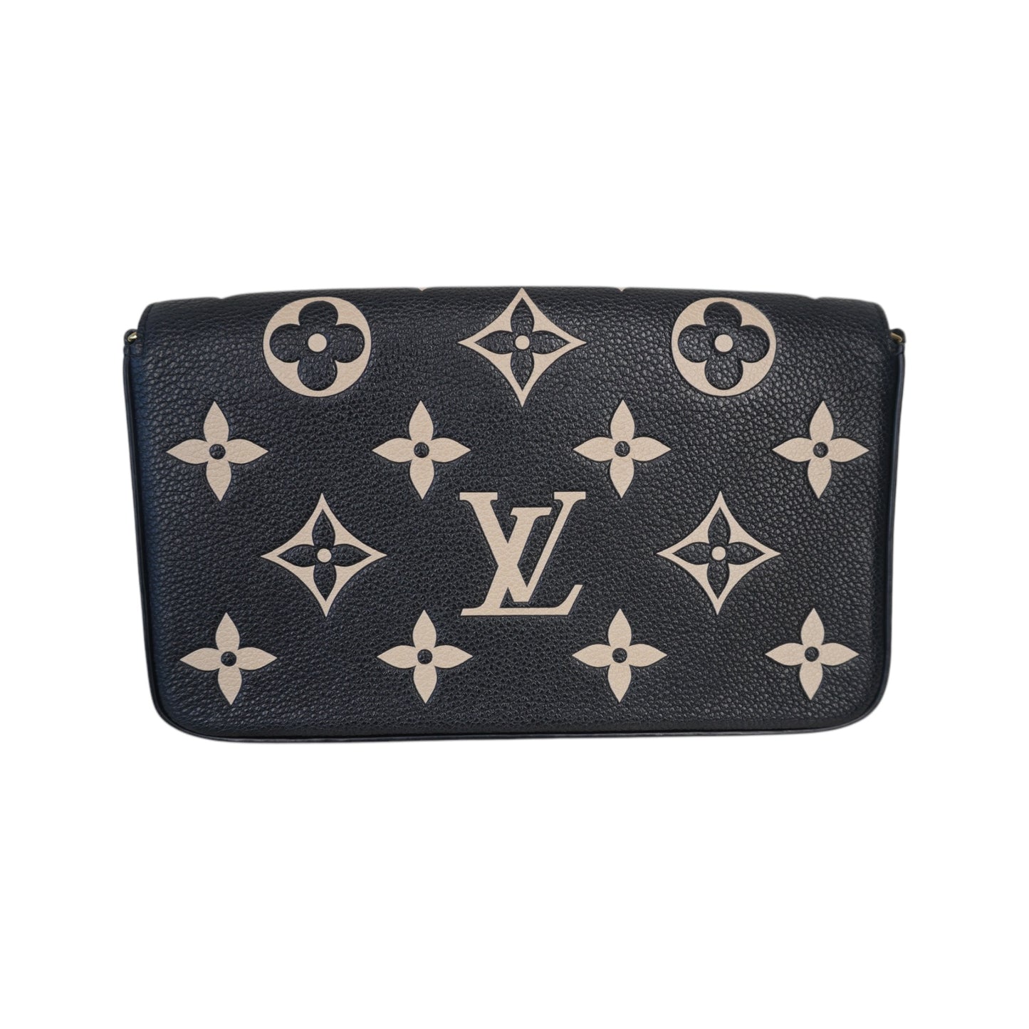 PRE-OWNED LV Empreinte Giant Monogram Bicolor Felicie Pochette Crossbody Bag