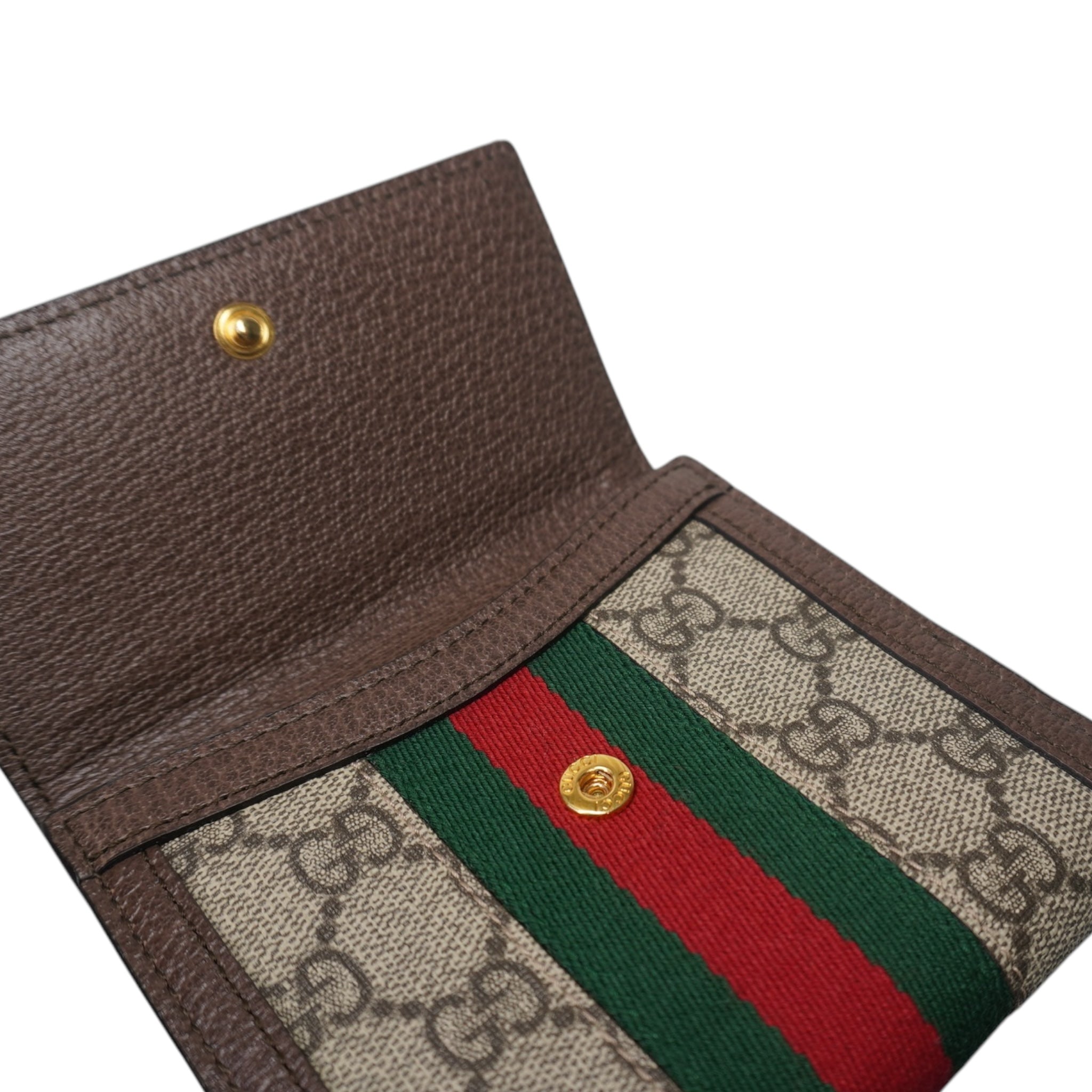 Cartera GG Ophidia de lona revestida de segunda mano