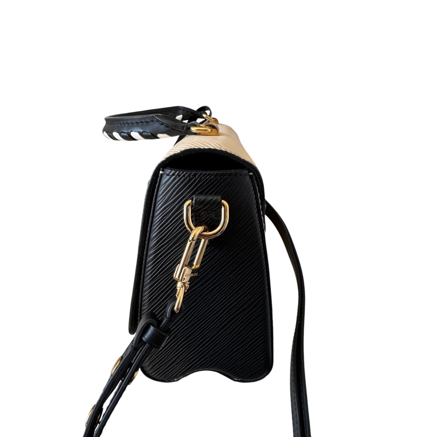 PRE-OWNED LV Epi Crafty Twist MM Cream Shoulder Bag