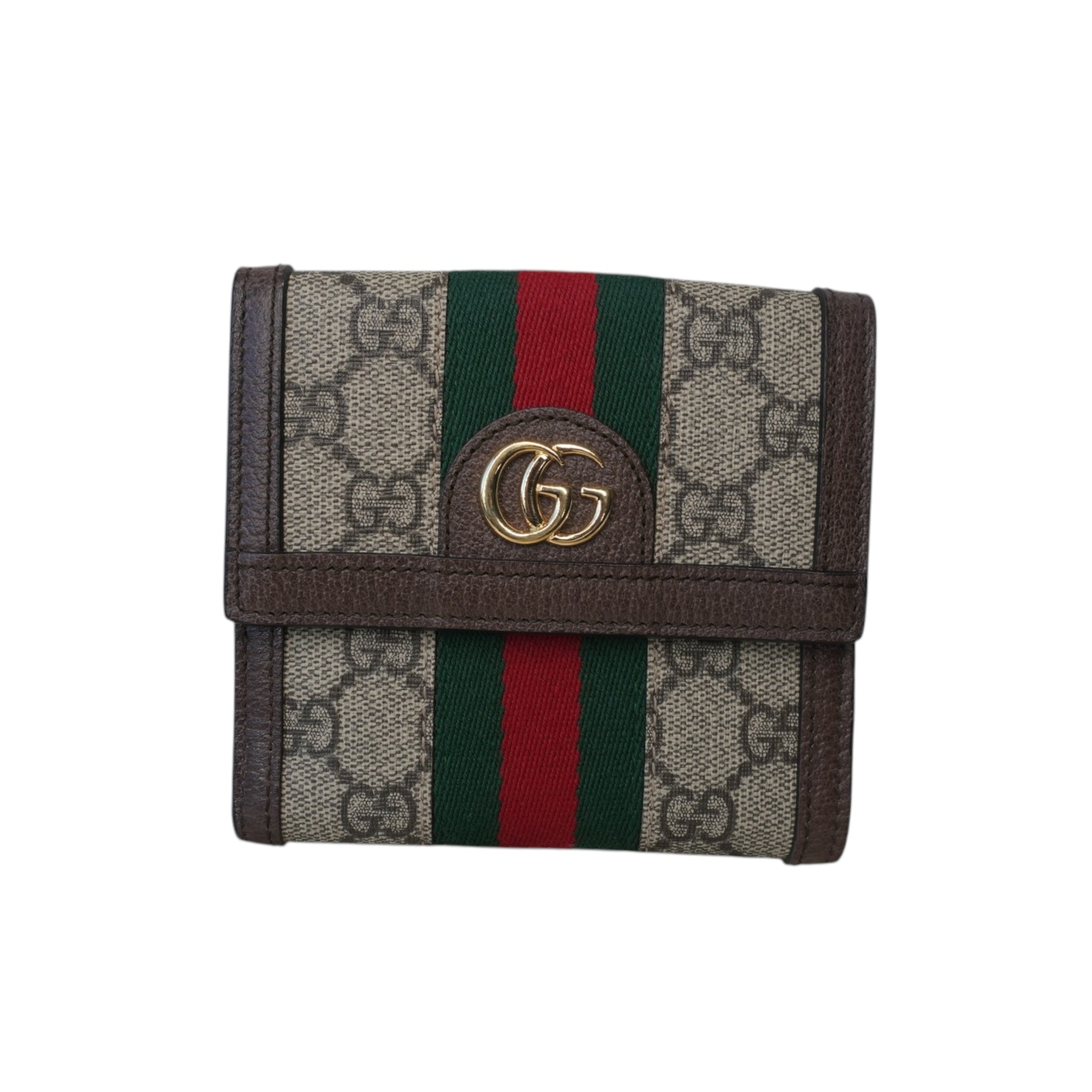 Cartera GG Ophidia de lona revestida de segunda mano