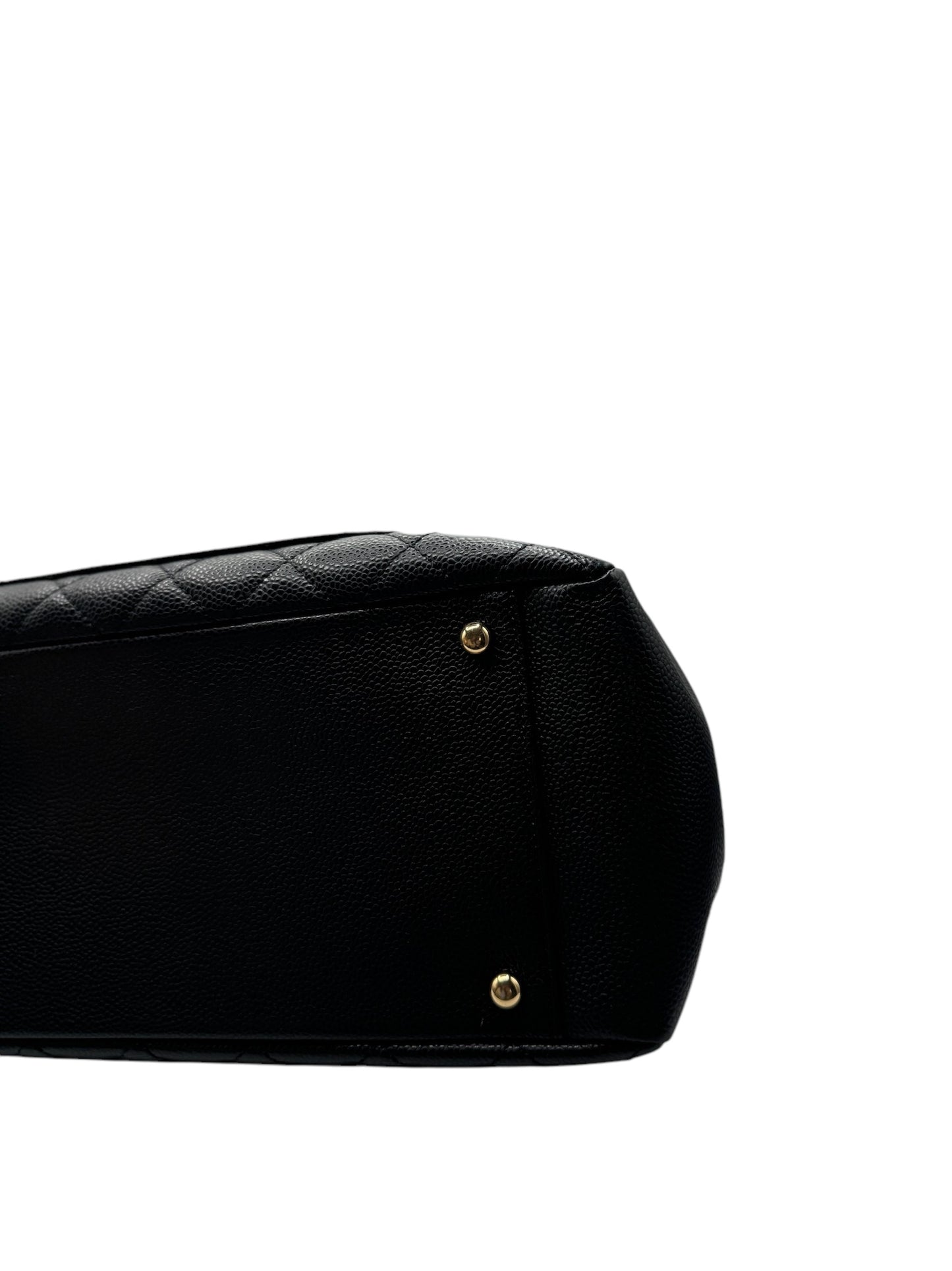 Bolso de mano CC GST XL de caviar negro de segunda mano