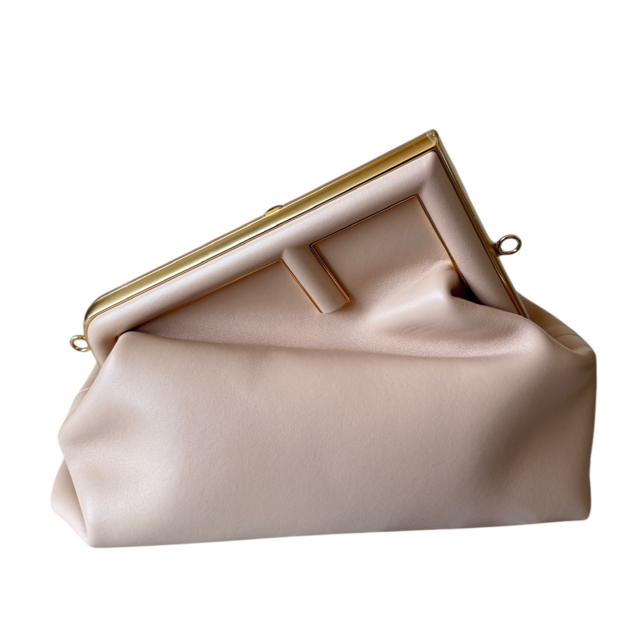 PRE-OWNED Large Fendi First Cream Shoulder Bag