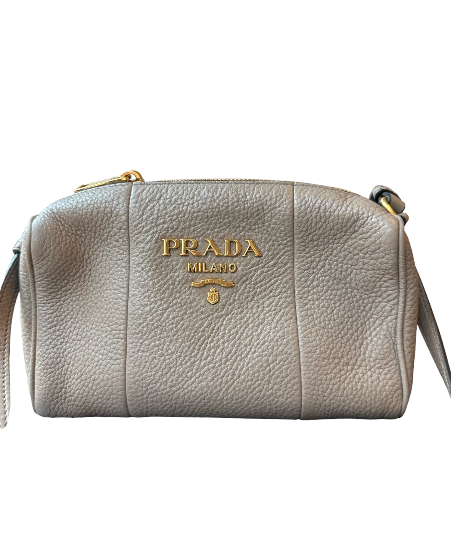 PRADA - Barrel Crossbody Bag Vitello Phenix