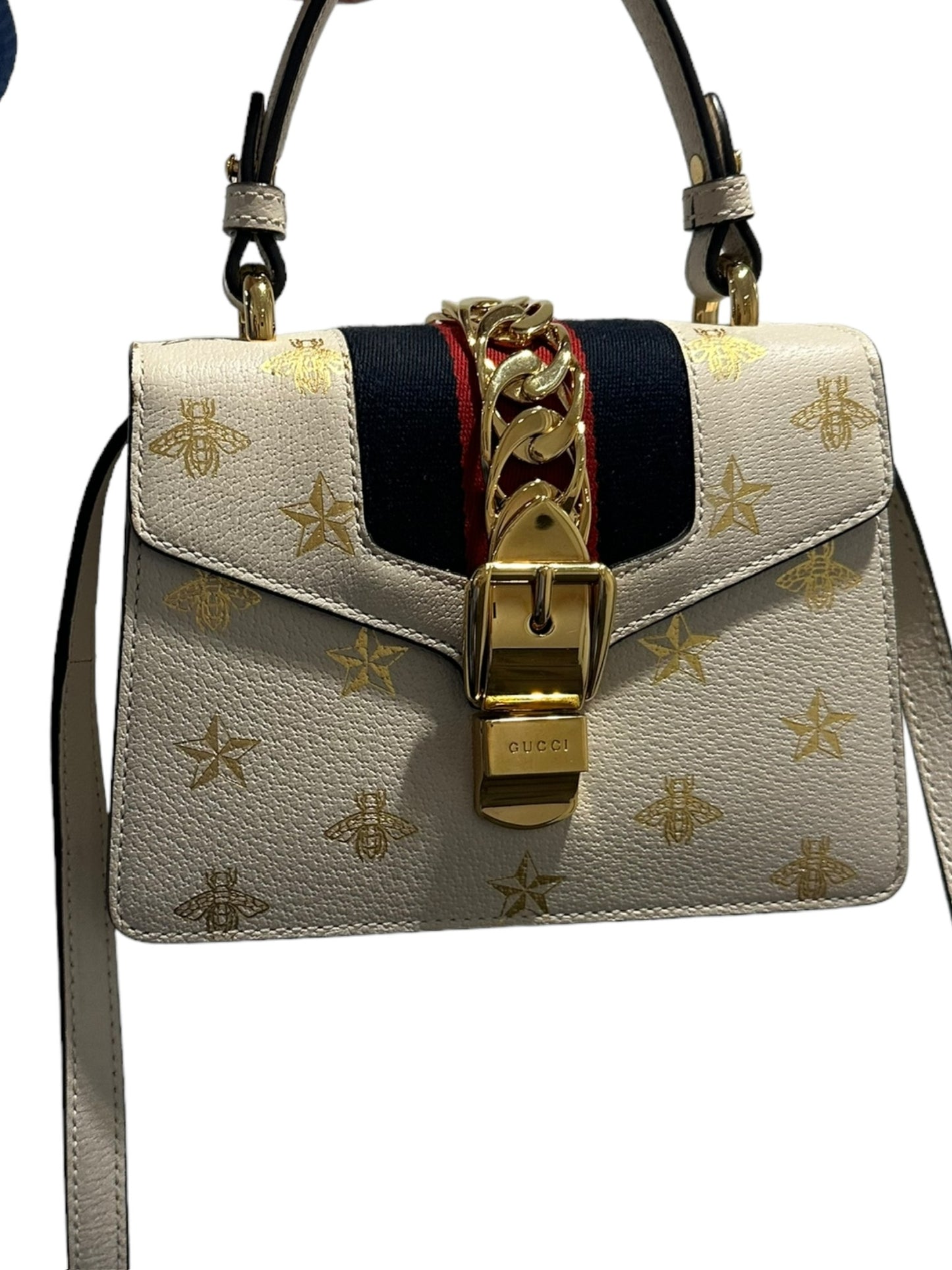 GUCCI - Sylvie Bee Star Mini Top Handle Bag
