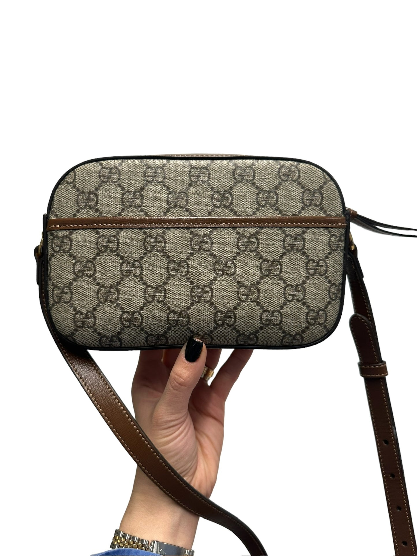 GUCCI - GG Canvas Horsebit 1955 Crossbody Small Bag