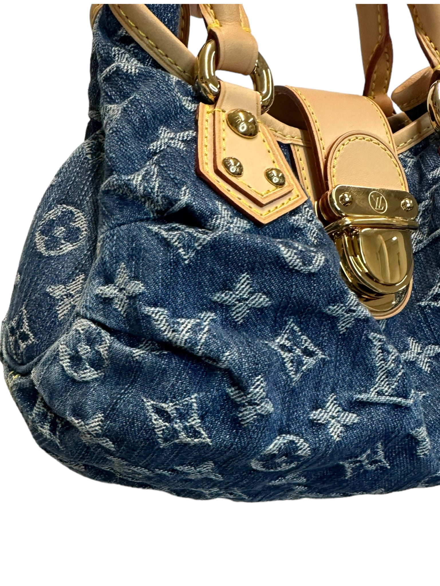 LOUIS VUITTON - Denim plisado con monograma