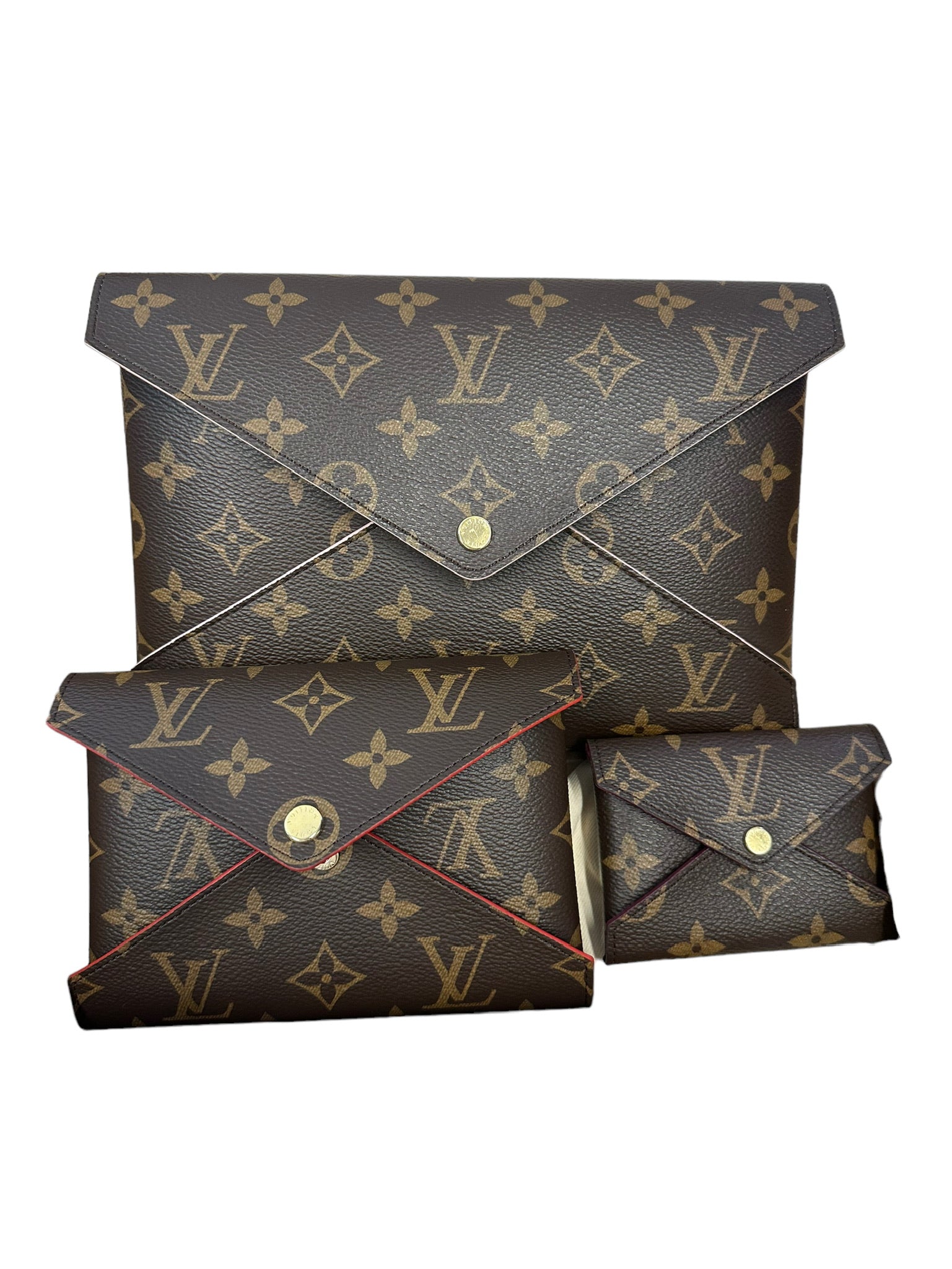 LOUIS VUITTON - Conjunto de pochette Kirigami con monograma