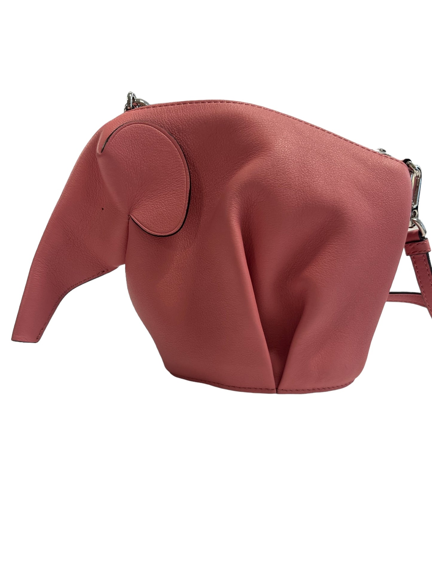 LOEWE - Pink Calfskin Pink Mini Elephant Crossbody Bag