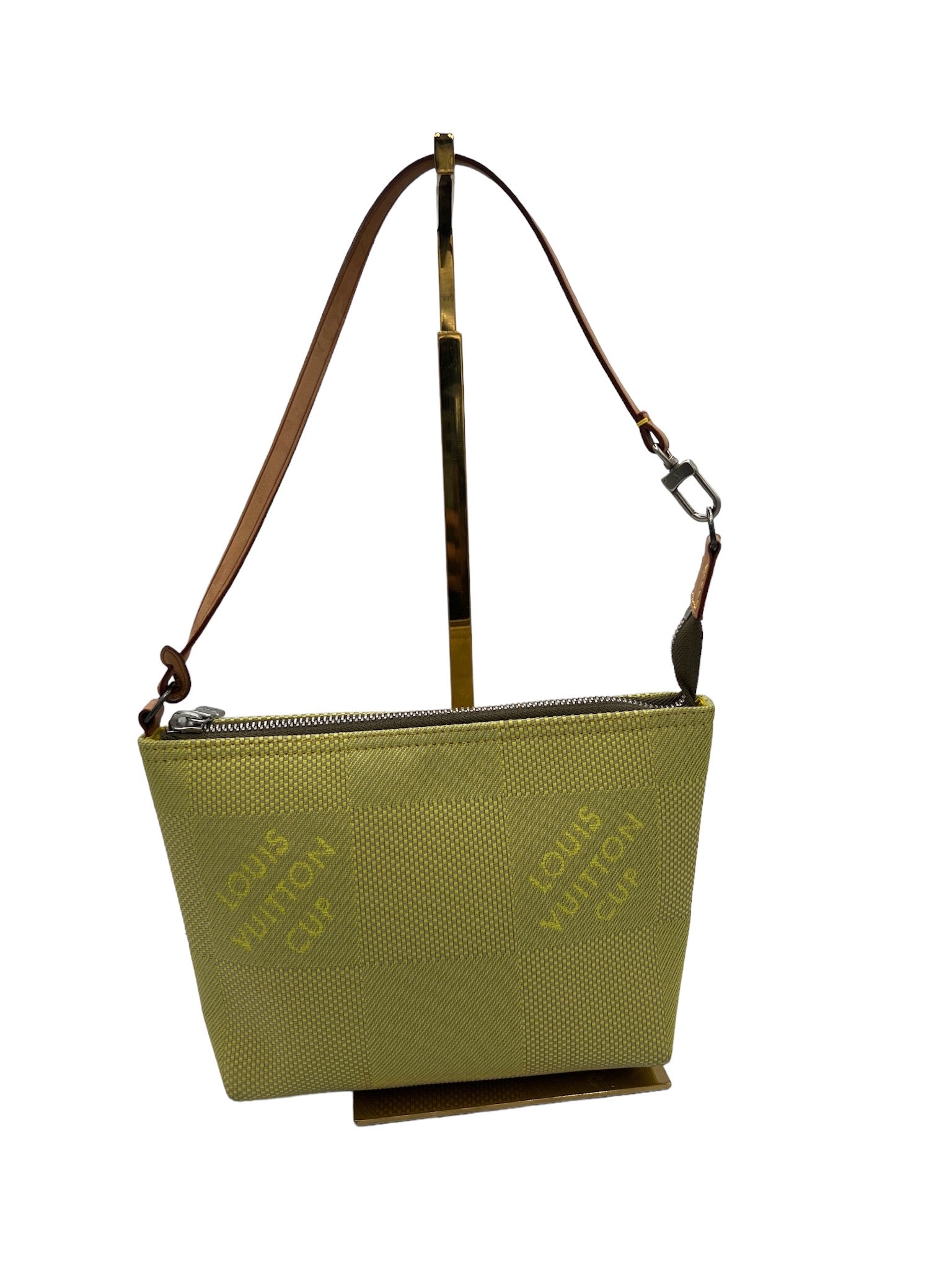 LOUIS VUITTON - Bolso de hombro tipo pochette LV Cup verde lima de edición limitada