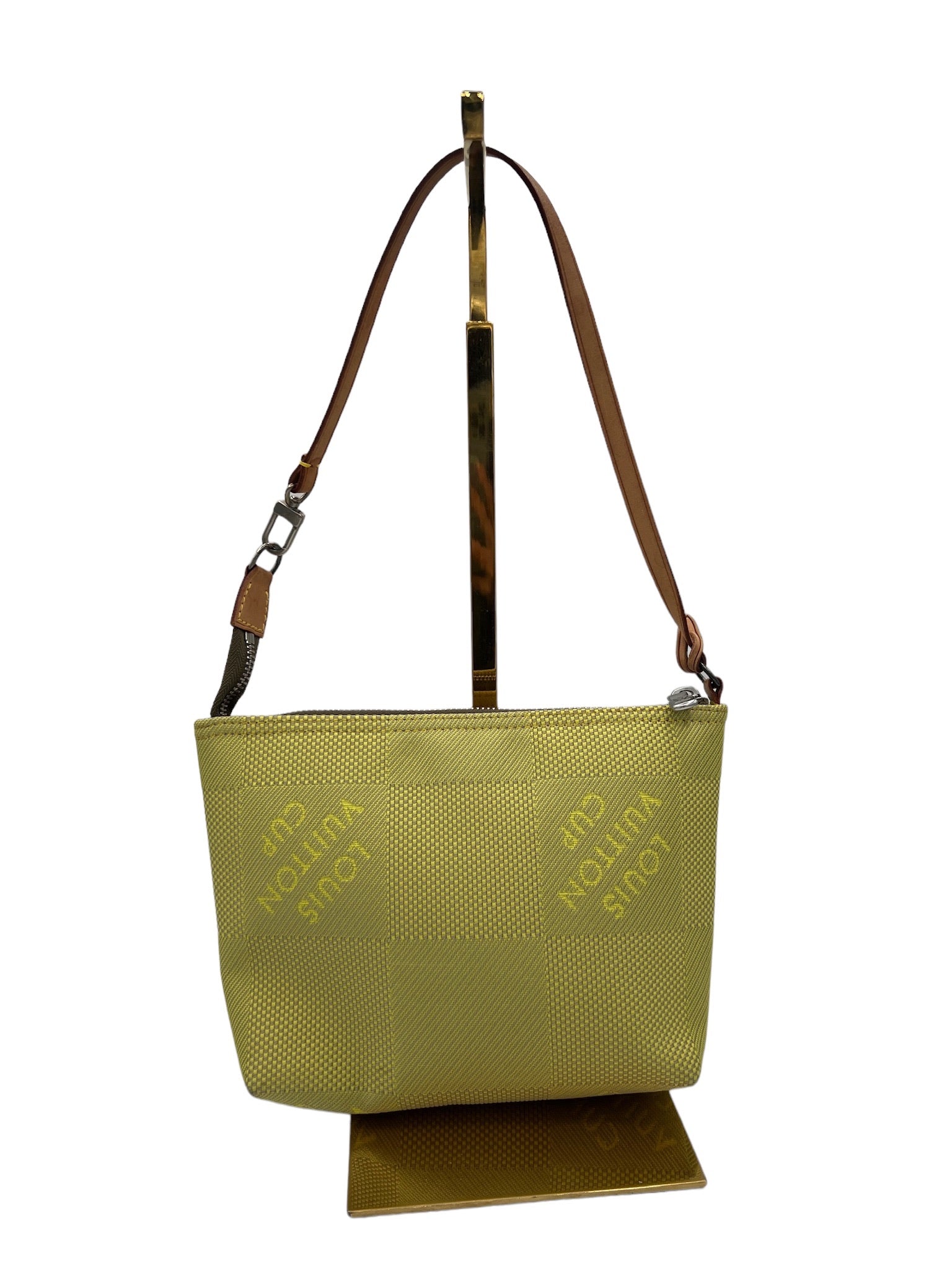 LOUIS VUITTON - Bolso de hombro tipo pochette LV Cup verde lima de edición limitada