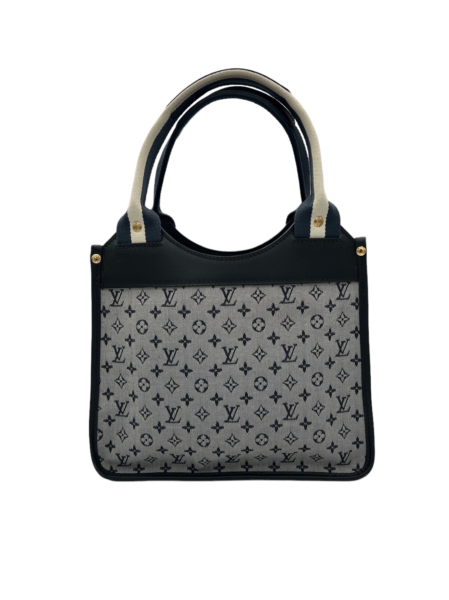 LOUIS VUITTON - Blue Monogram Lin Canvas Sac Kathleen Bag