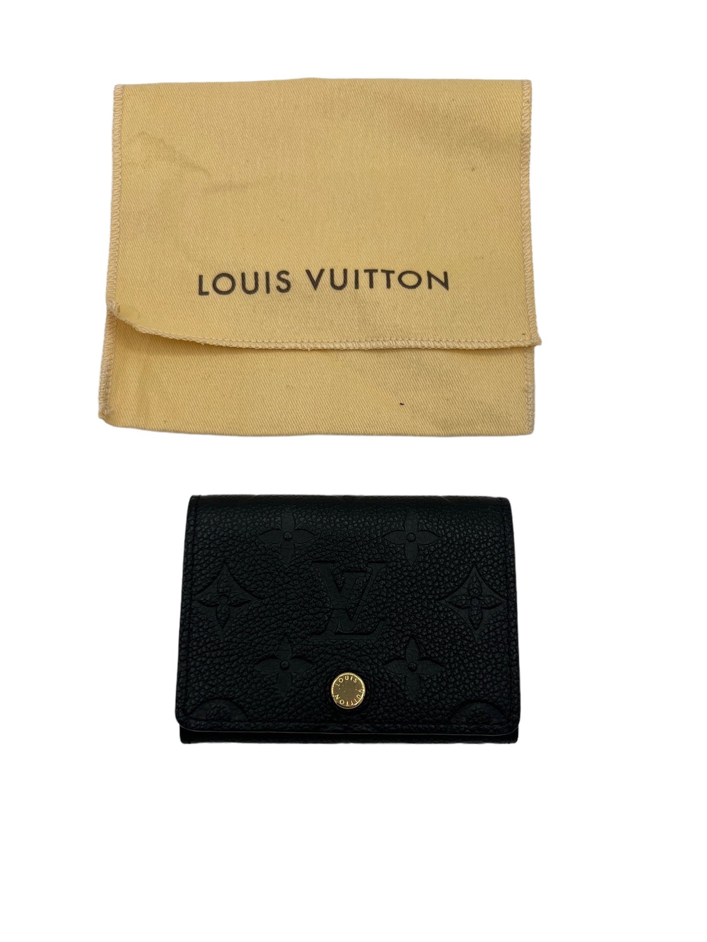 LOUIS VUITTON - Black Monogram Empreinte Card Case