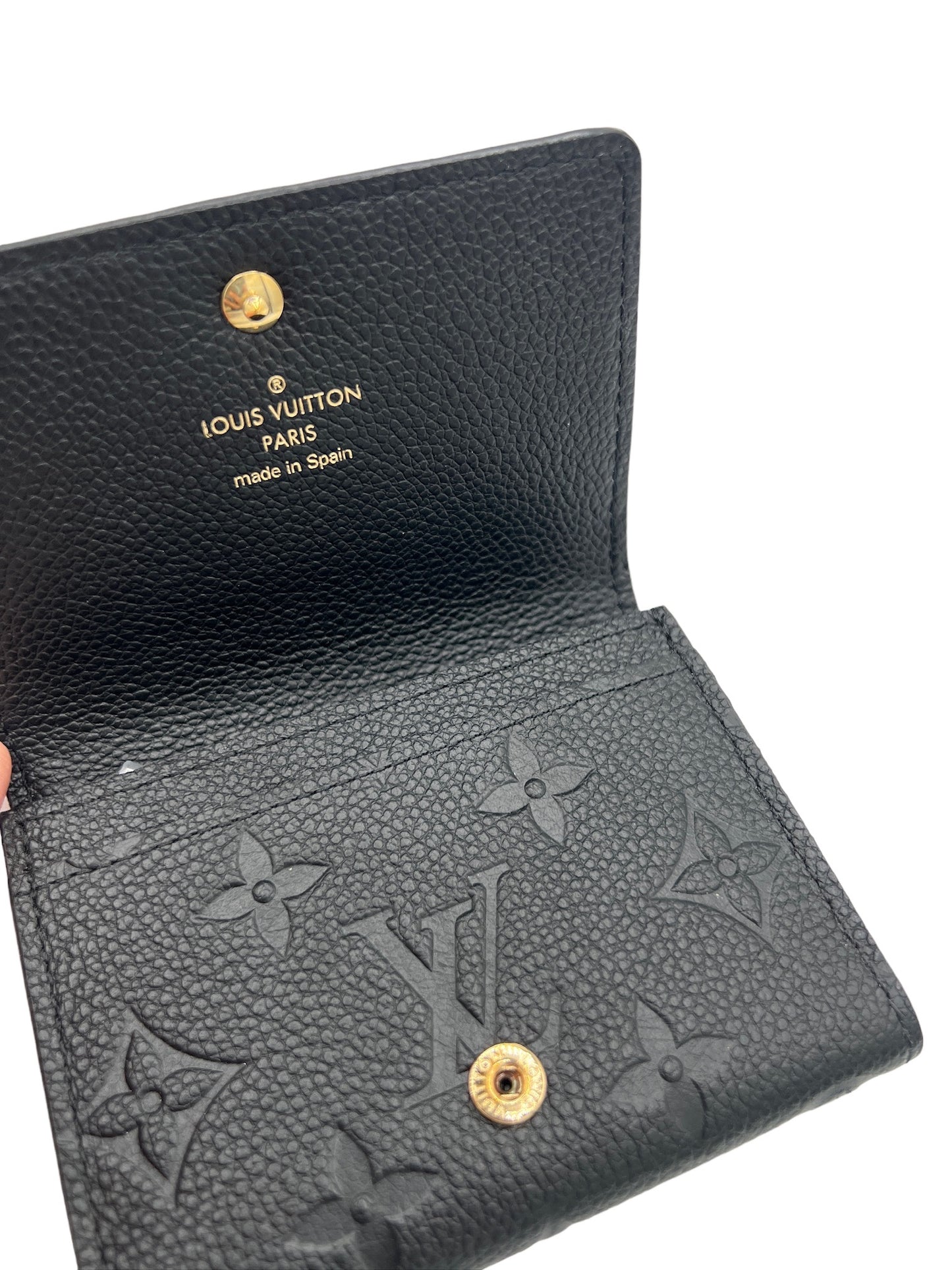 LOUIS VUITTON - Black Monogram Empreinte Card Case