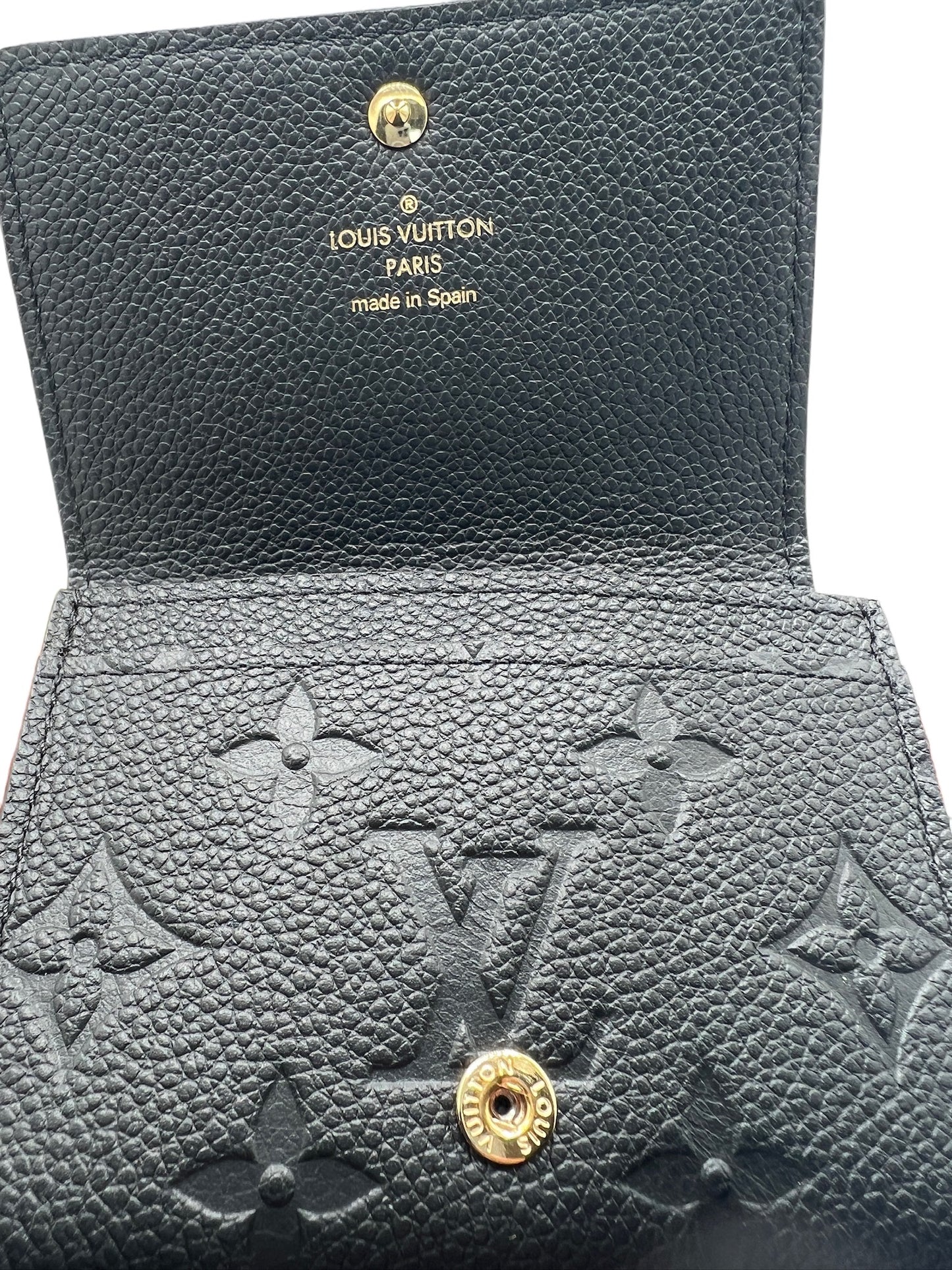 LOUIS VUITTON - Black Monogram Empreinte Card Case