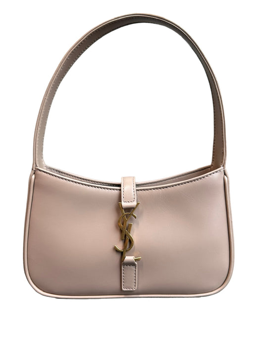 SAINT LAURENT - Rosy Sand Shiny Leather Le 5 A 7 Mini Hobo