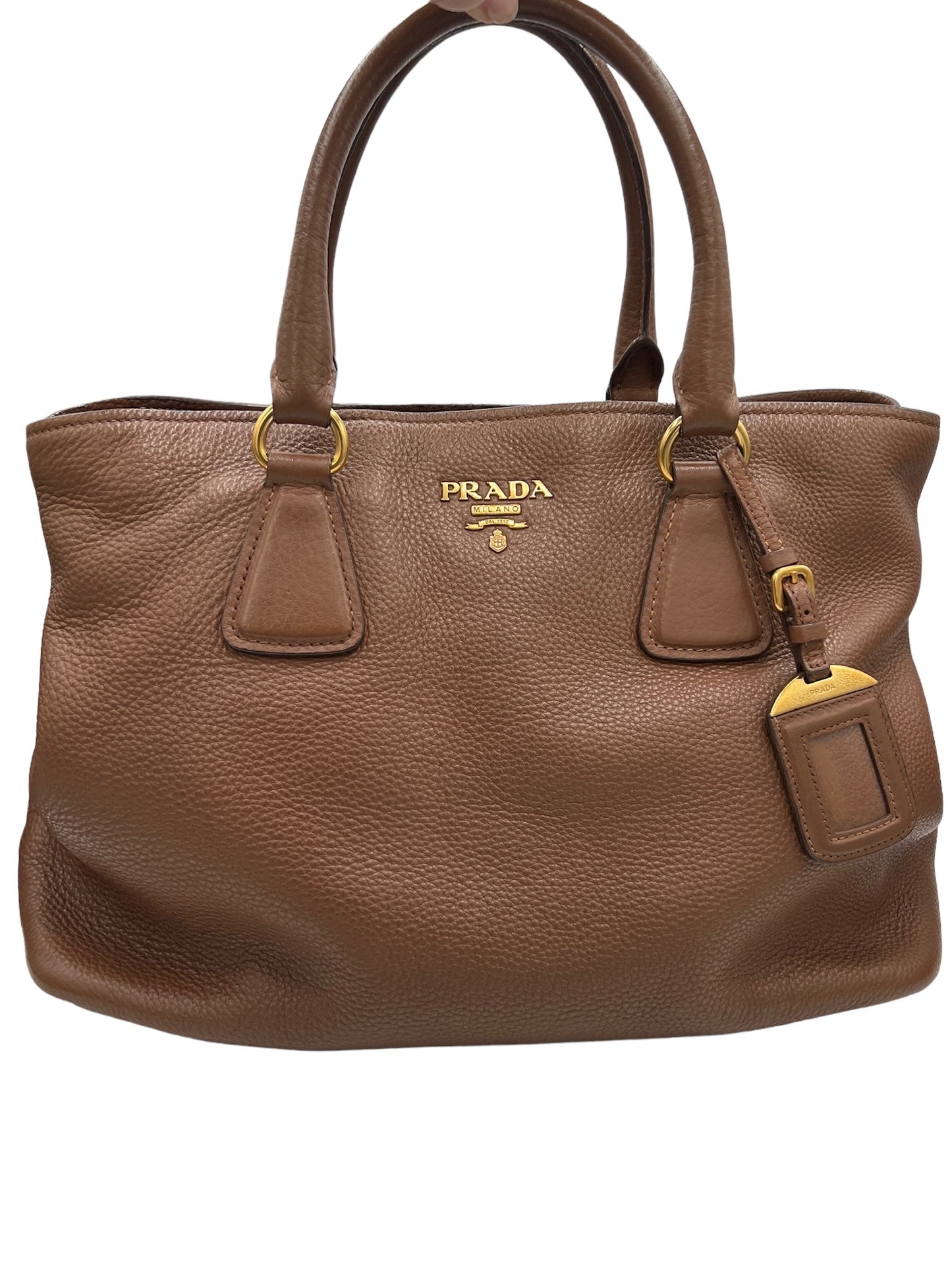 PRADA - Convertible Shopper Tote Vitello Danio Large