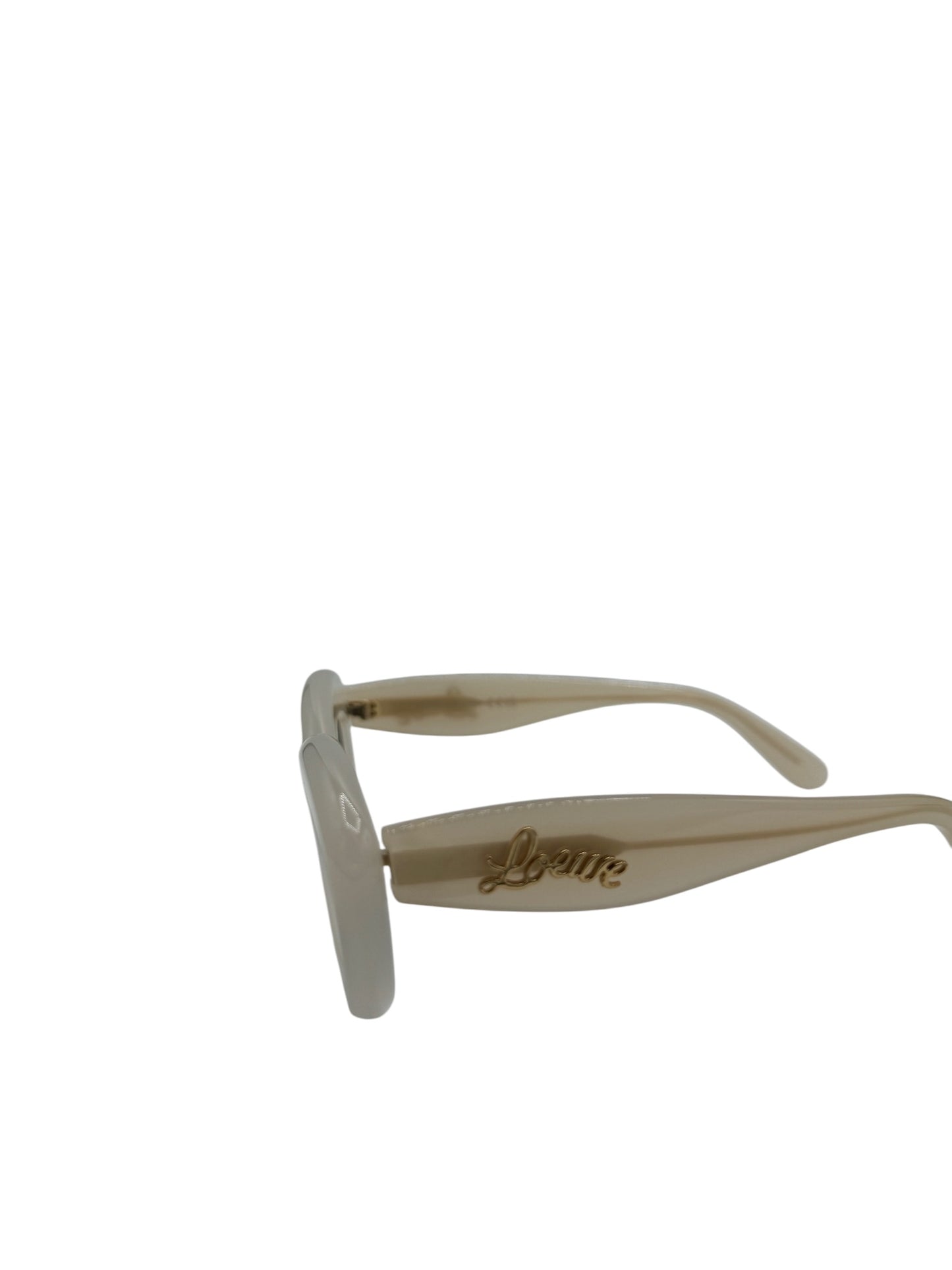 PRE-OWNED Cream Cat-Eye Sunglasses