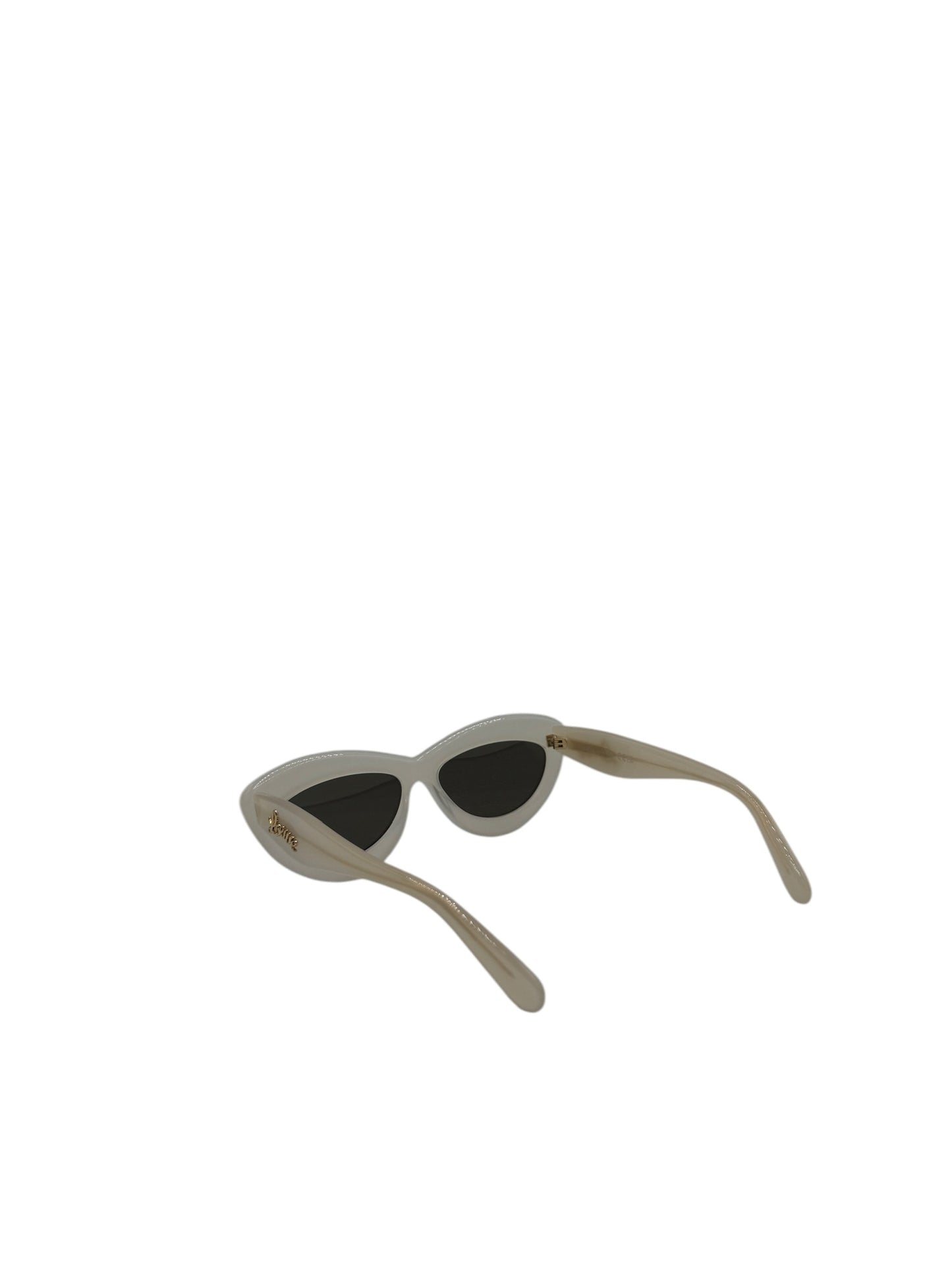 PRE-OWNED Cream Cat-Eye Sunglasses