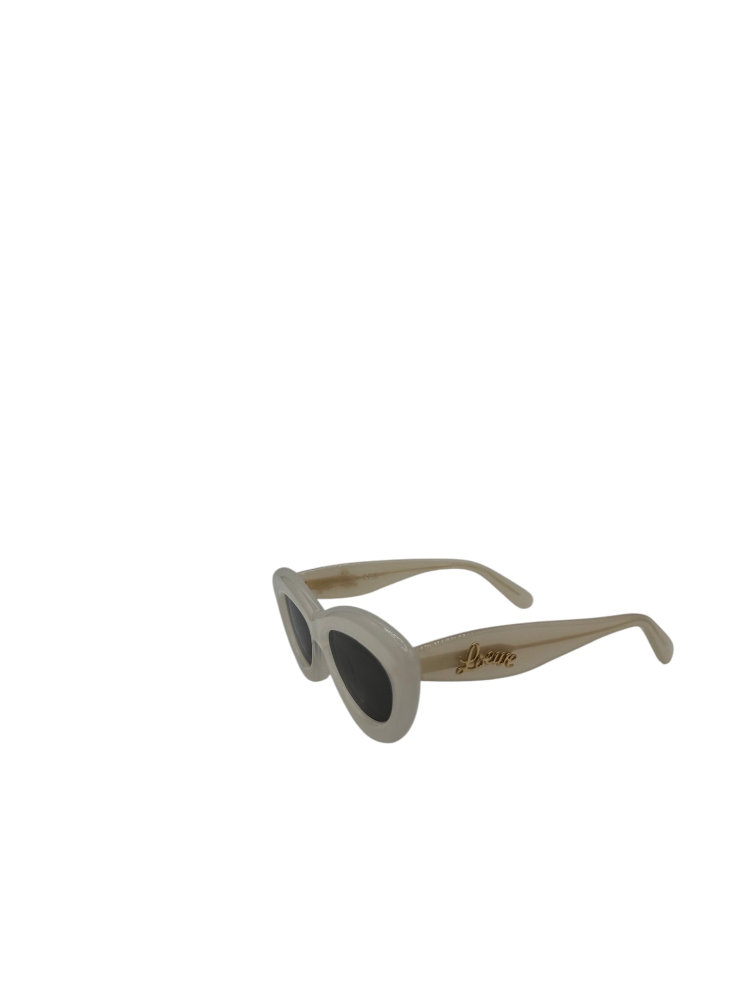 PRE-OWNED Cream Cat-Eye Sunglasses