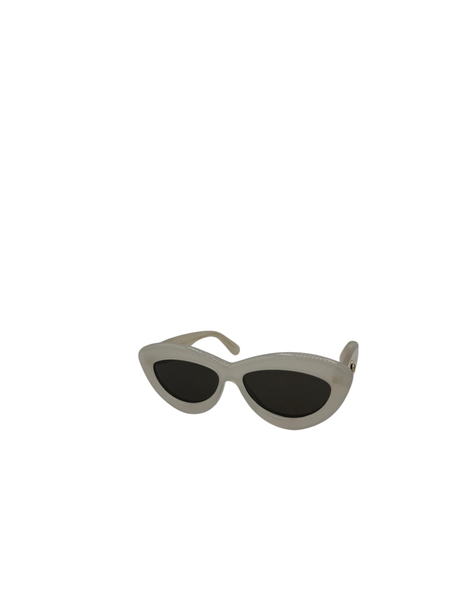 PRE-OWNED Cream Cat-Eye Sunglasses