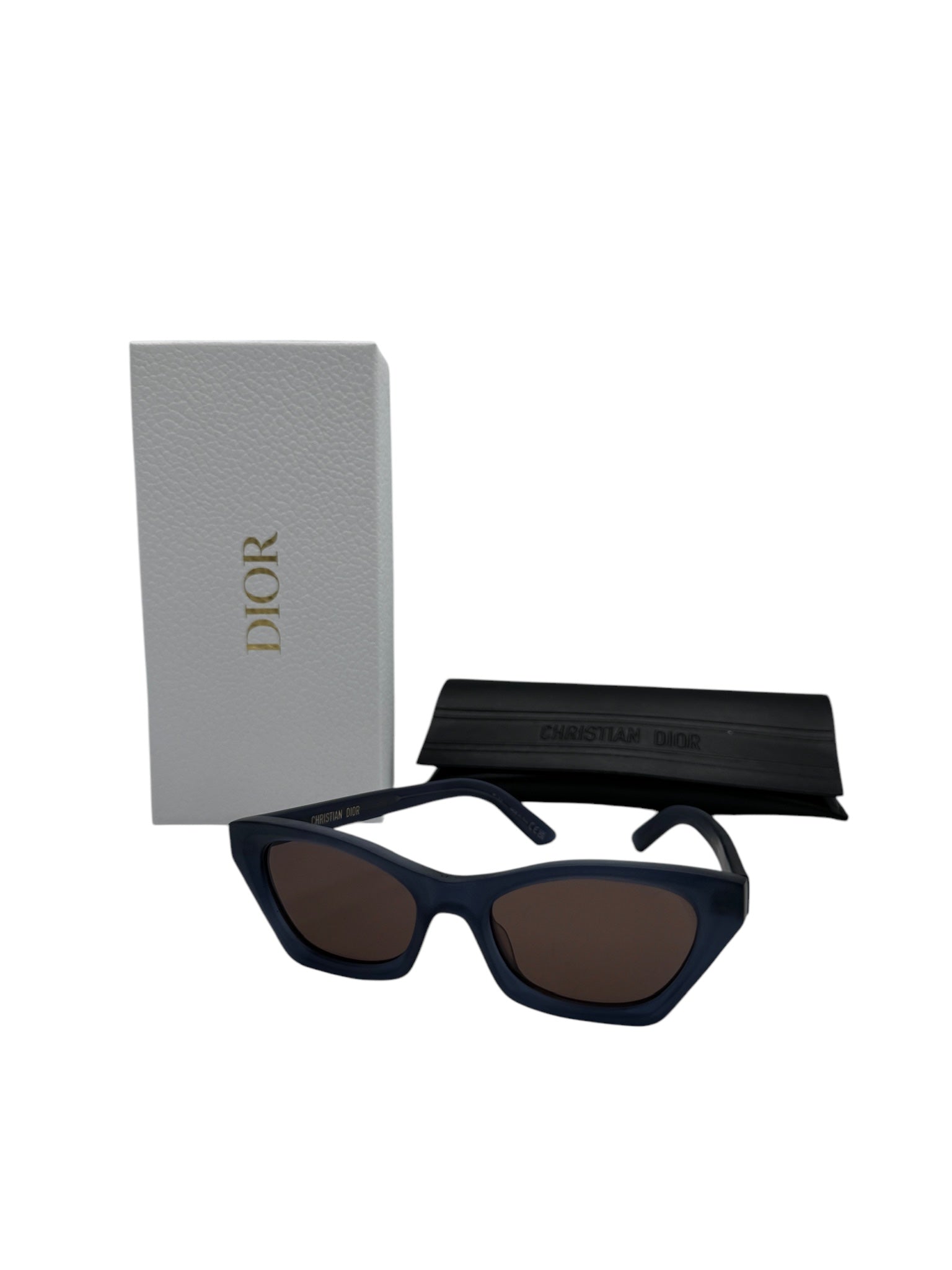 Gafas de sol ojo de gato azul marino de segunda mano