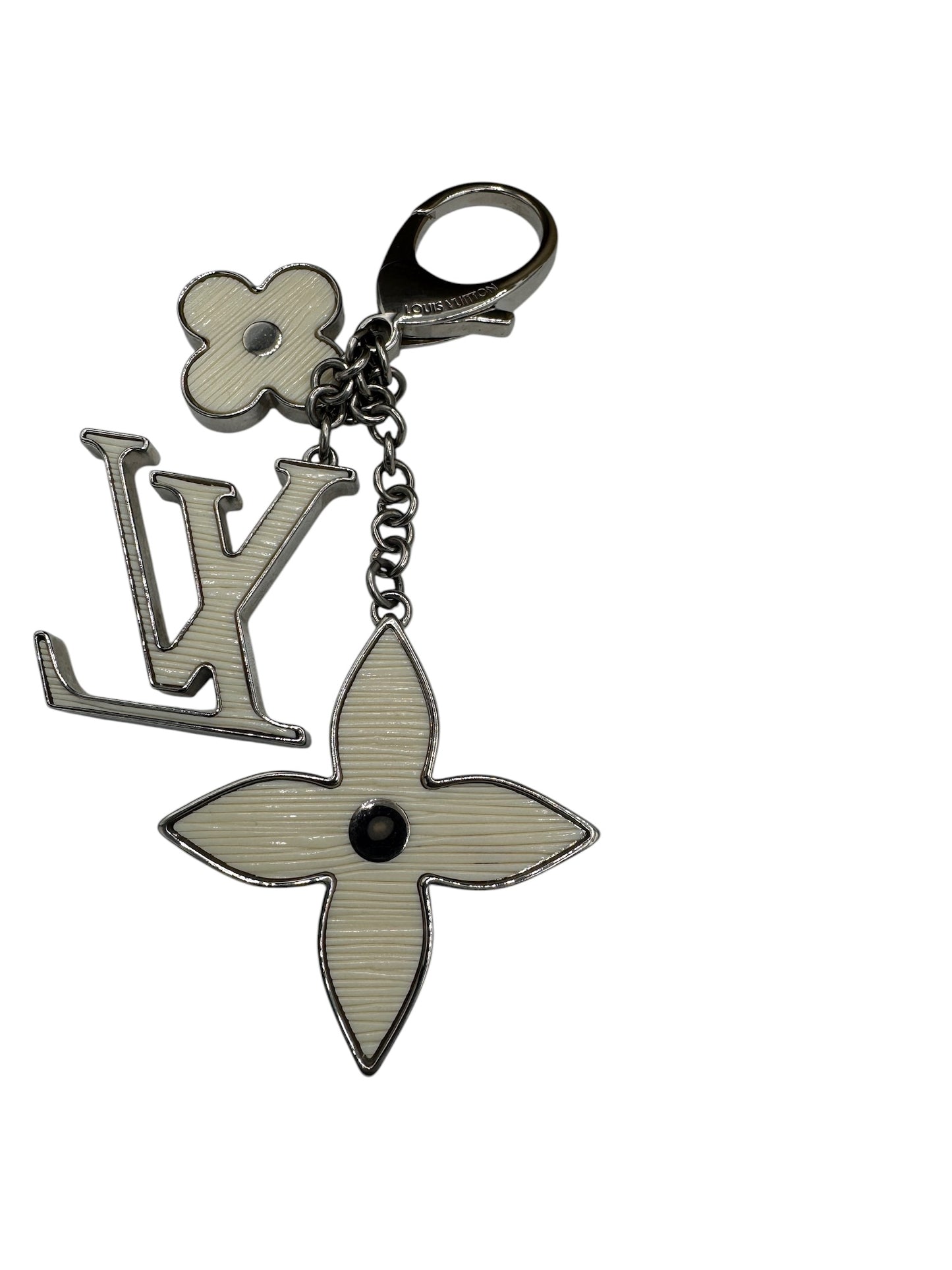 PRE-OWNED LV Fleur d'Epi White Charm