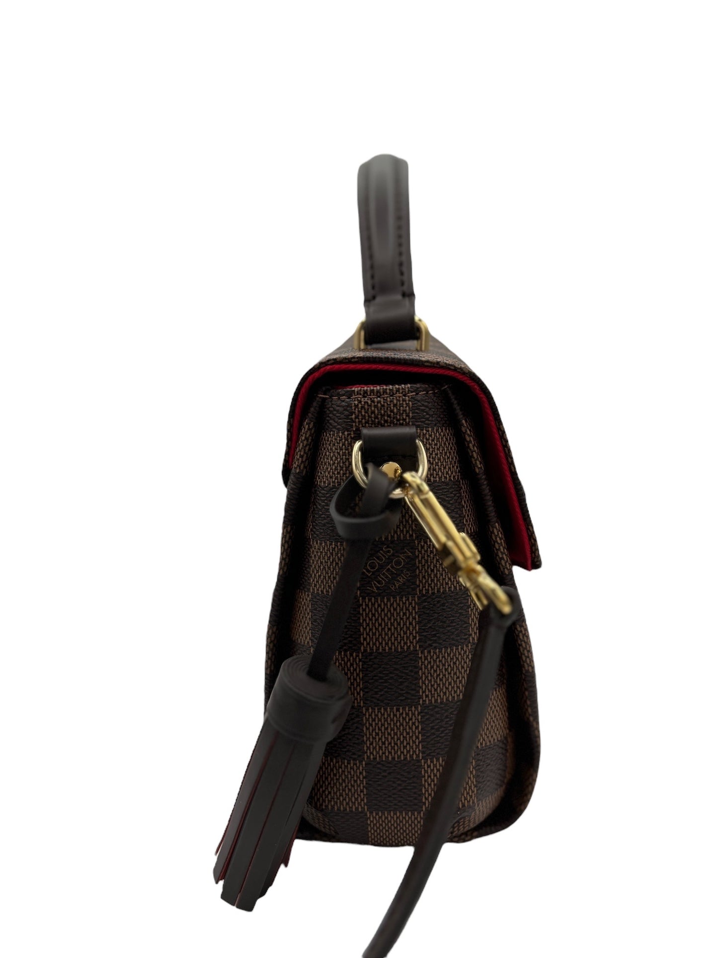 LOUIS VUITTON - Damier Ebene Canvas Croisette Crossbody Bag