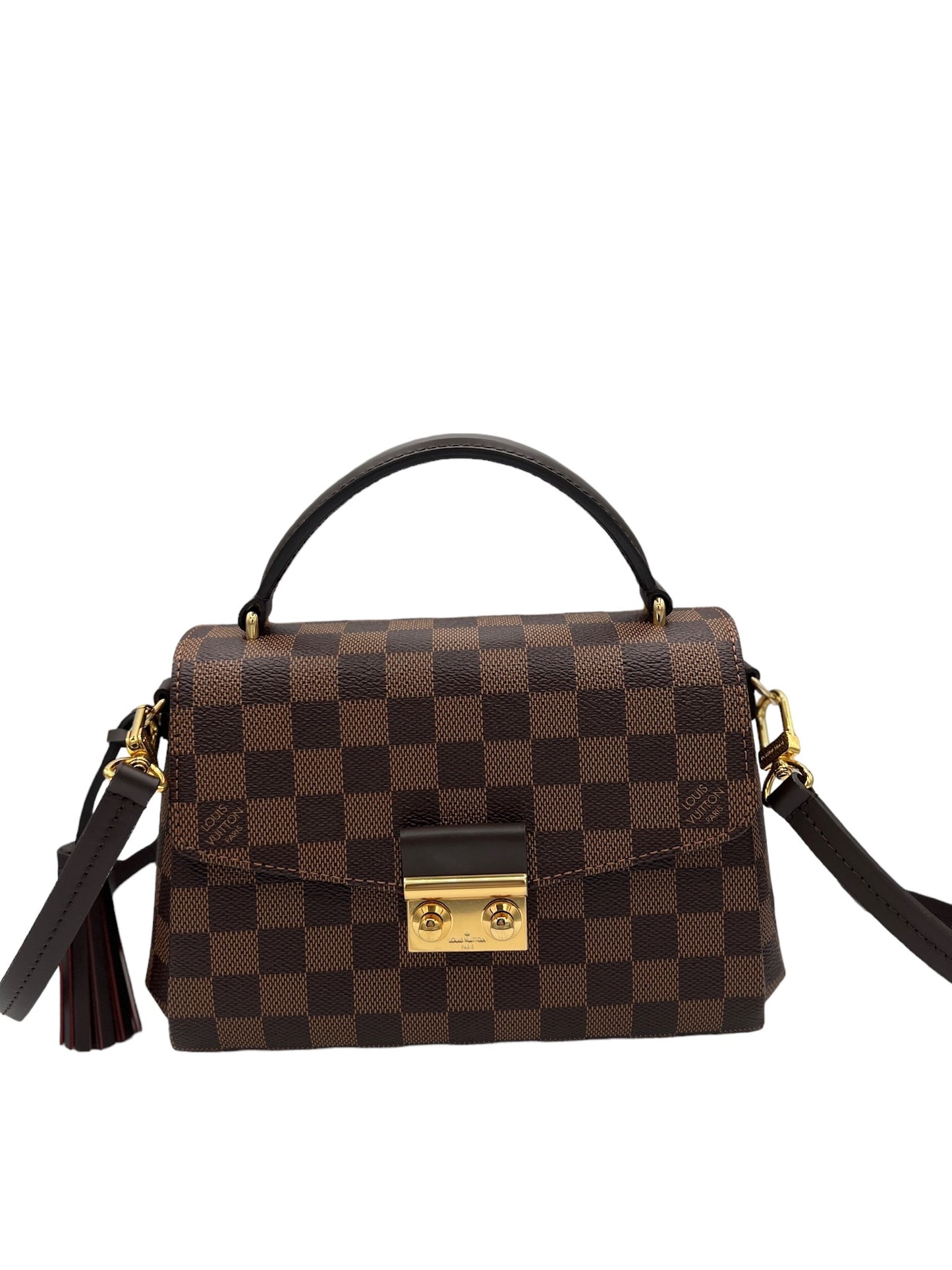 LOUIS VUITTON - Damier Ebene Canvas Croisette Crossbody Bag