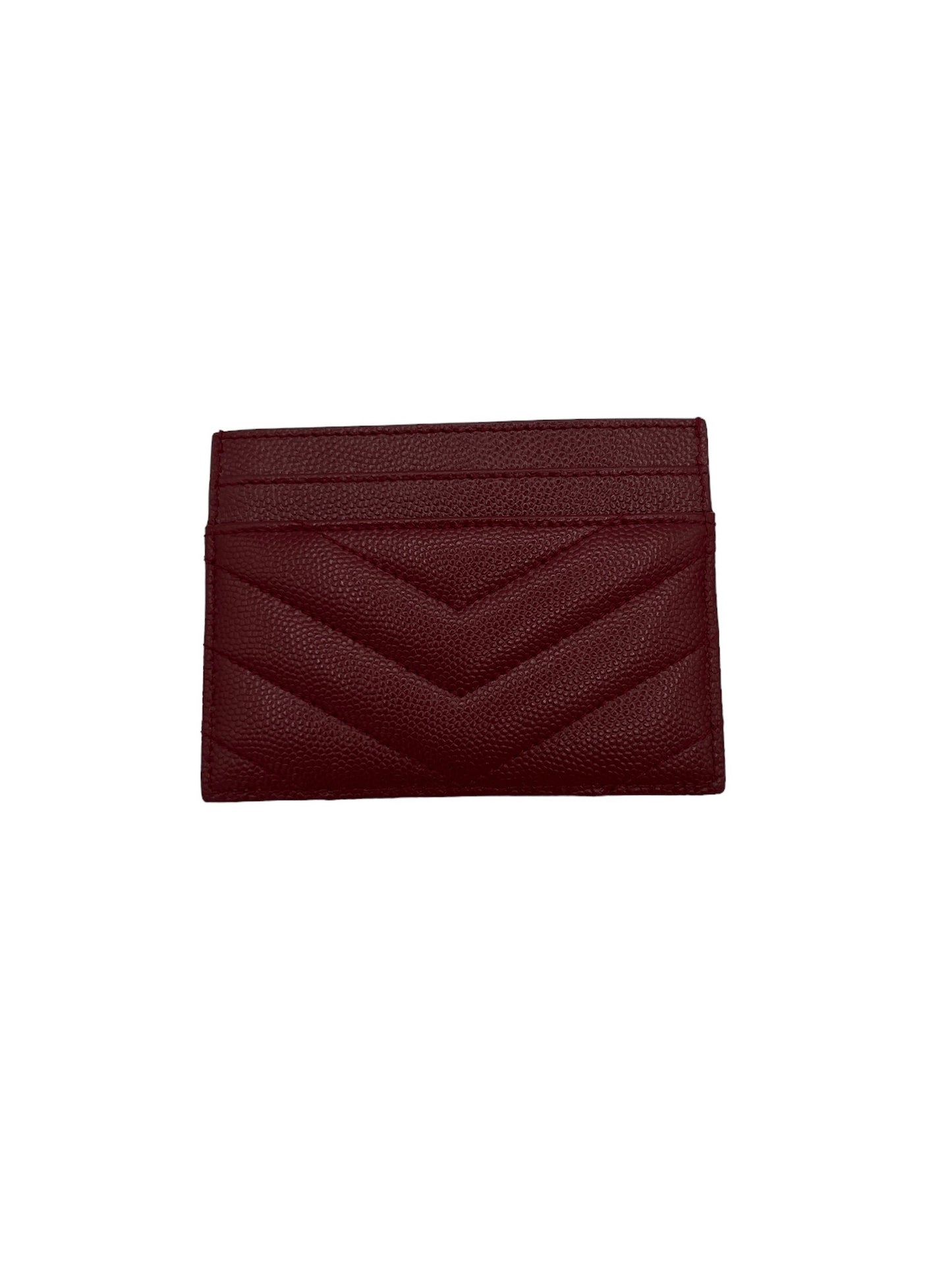 SAINT LAURENT - Rouge Opyum Grain De Poudre Cassandre Card Case