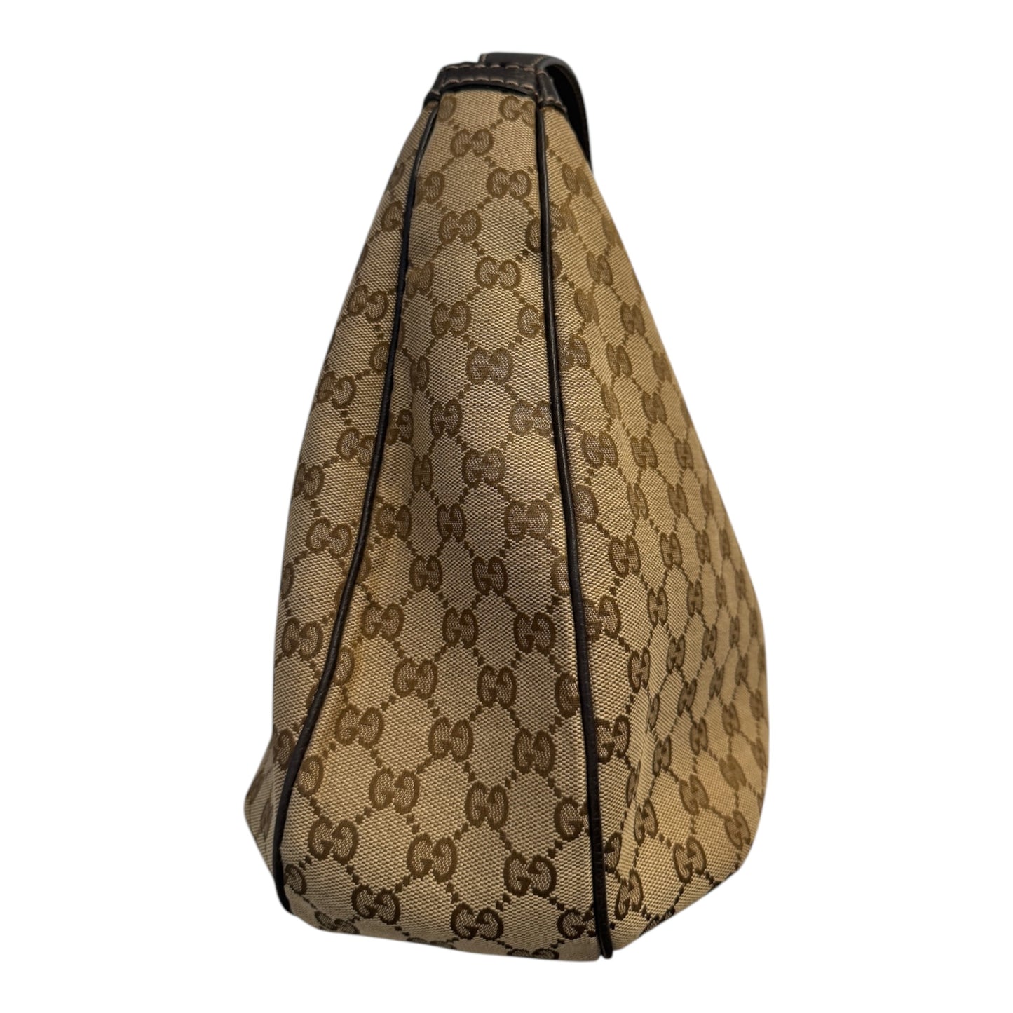 PRE-OWNED GG Beige GG Monogram Canvas Hobo Bag