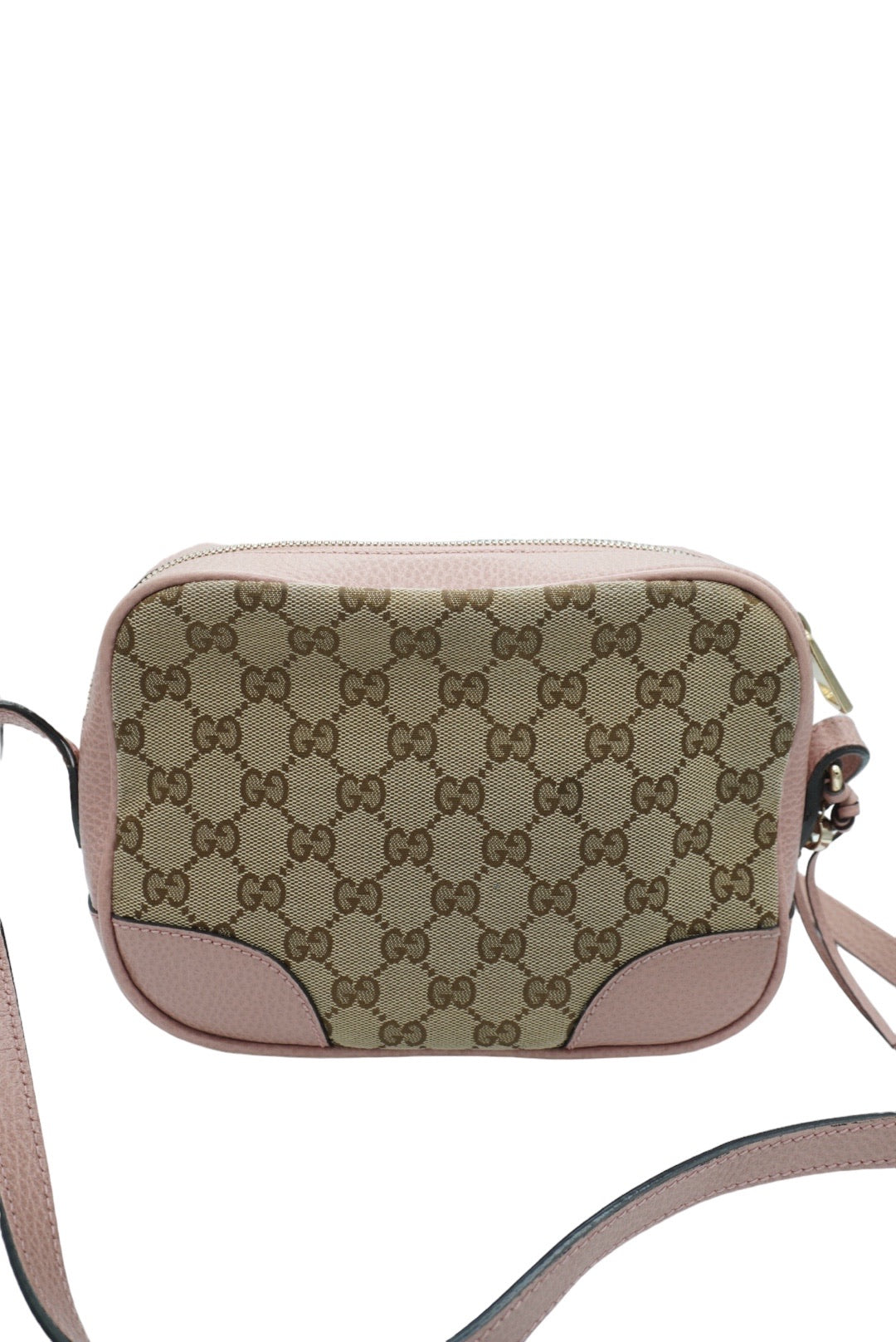 GUCCI - Bolso bandolera Bree Disco de lona con logo GG mini