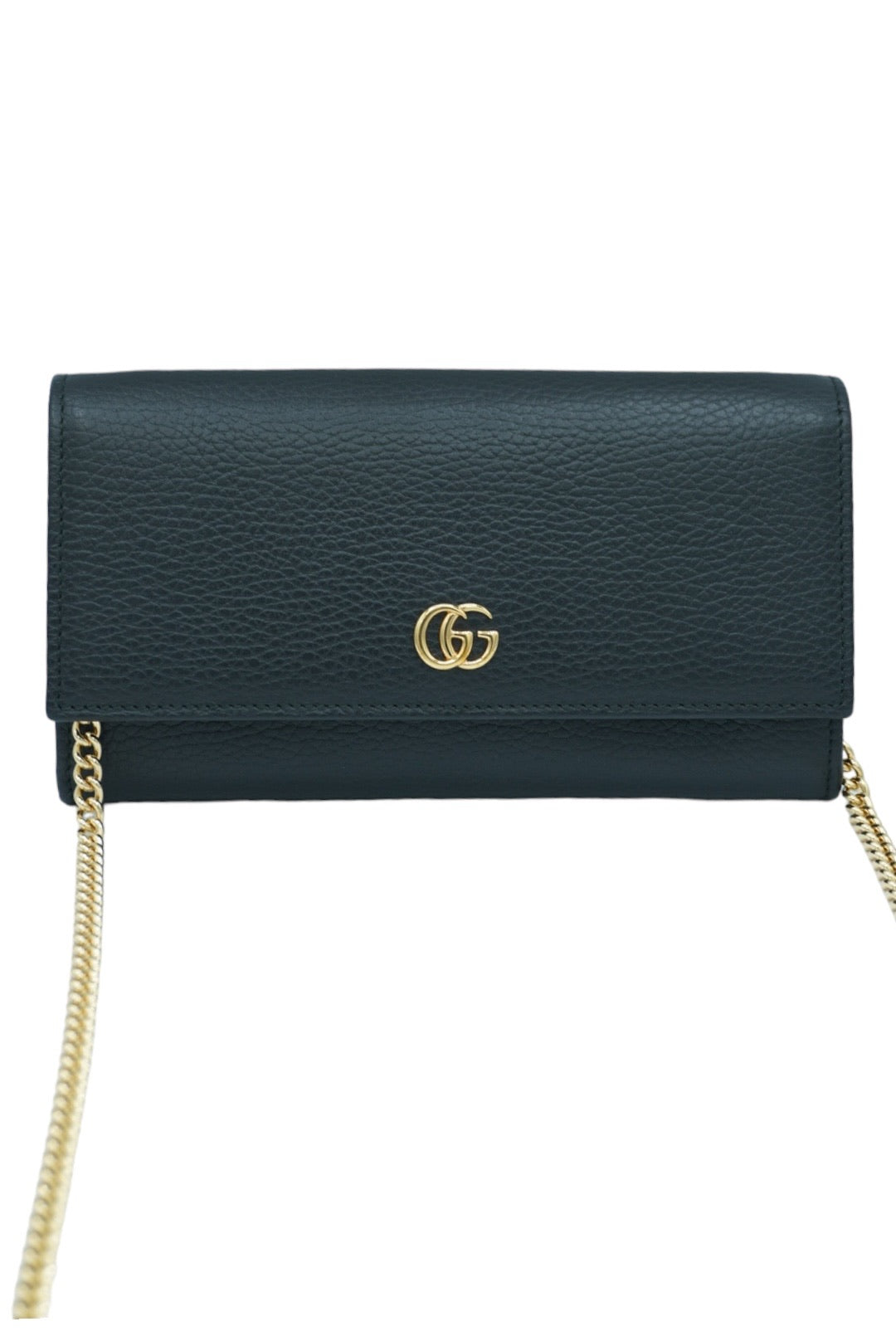 GUCCI- GG Marmont Leather Chain Bag