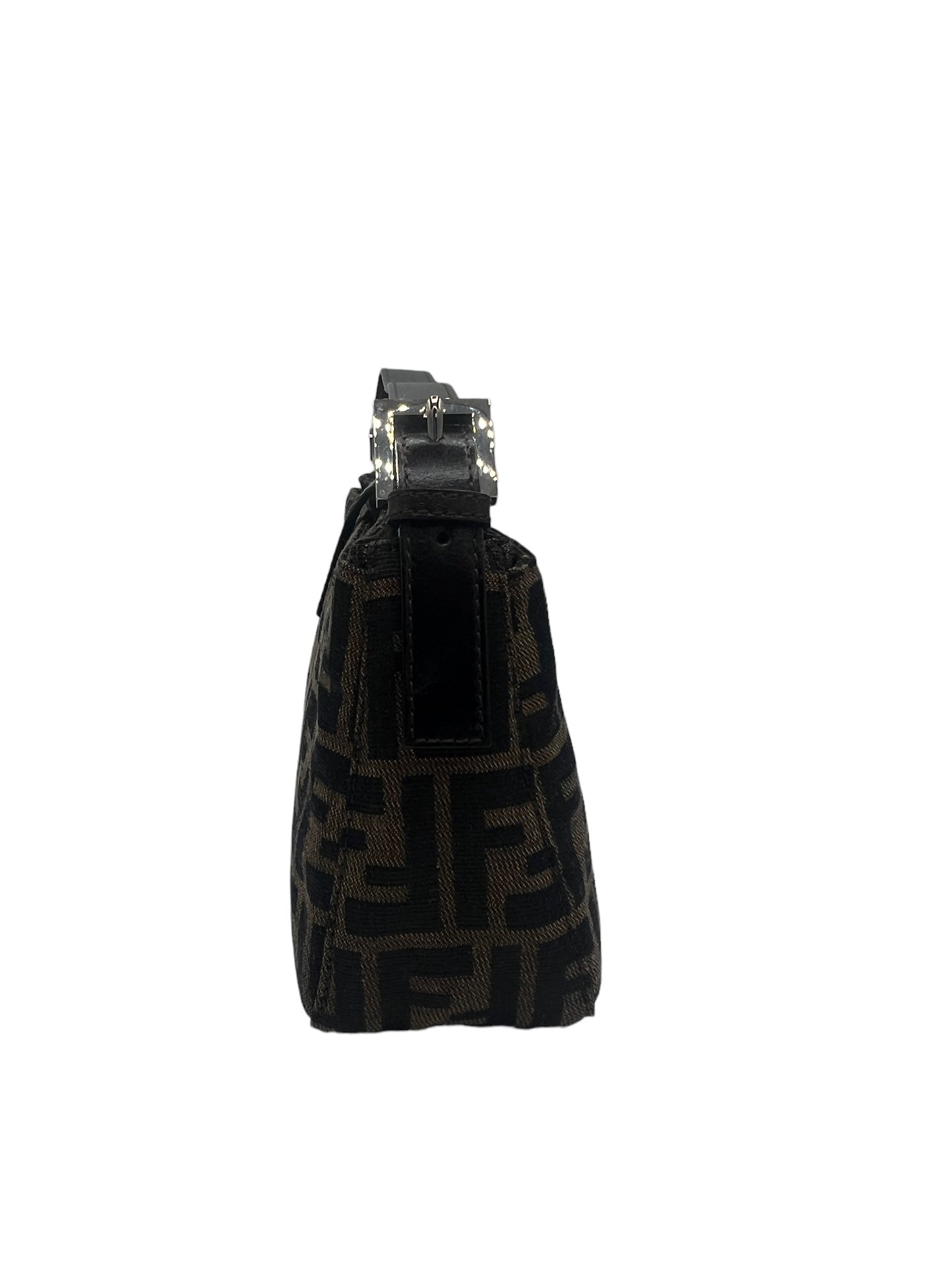 FENDI - Zucca Jacquard Leather Shoulder Bag