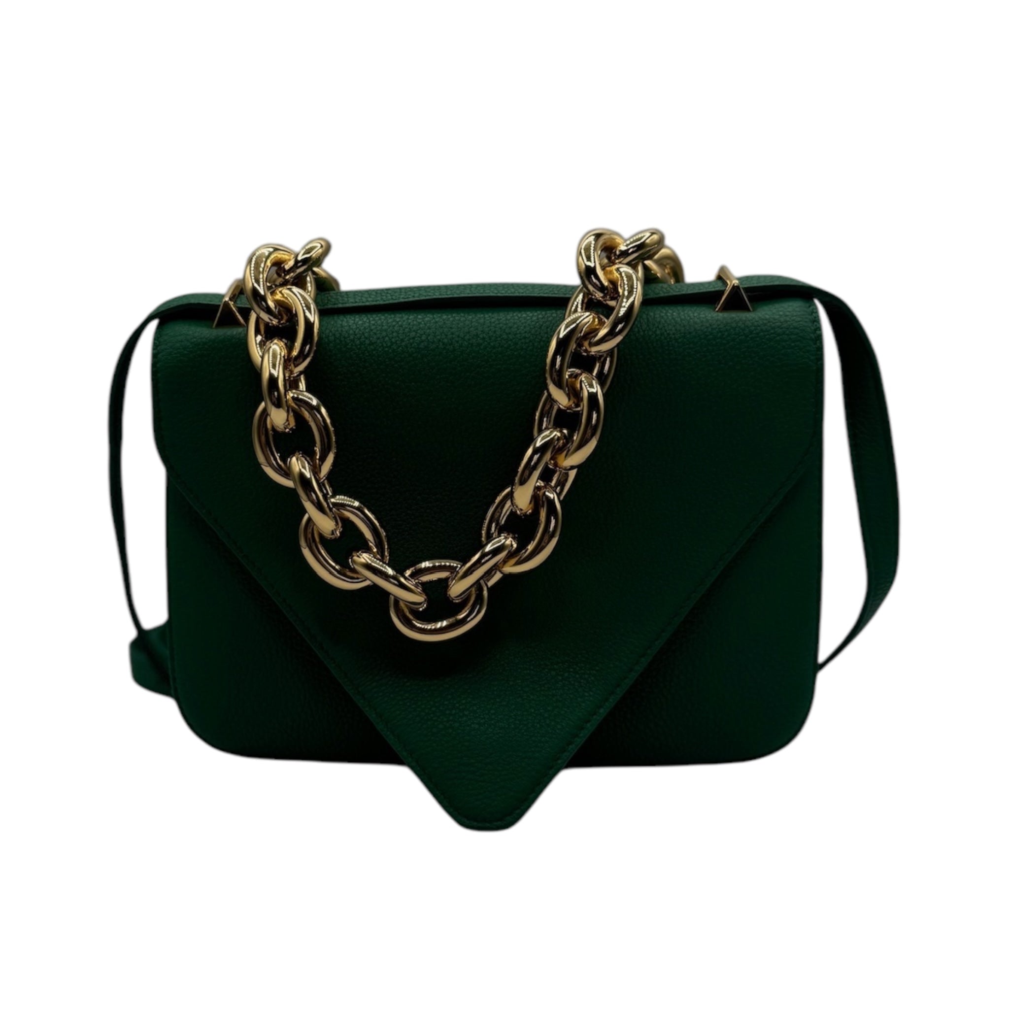 PRE-OWNED Green Matte Mount Raintree Crossbody Bag