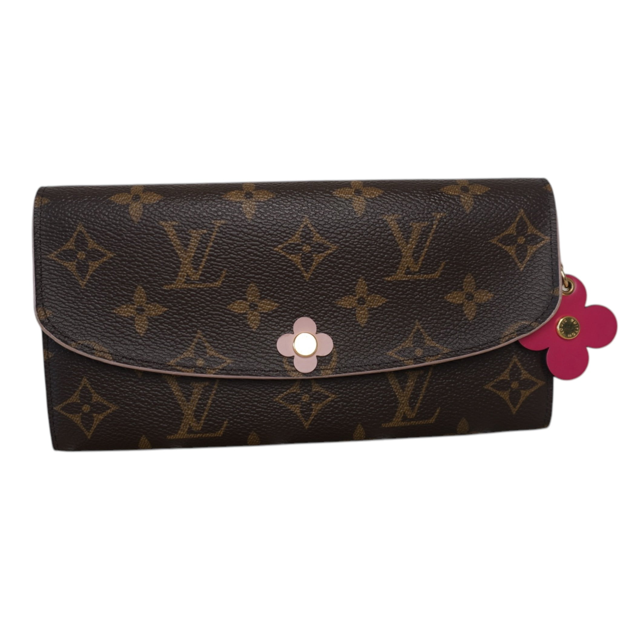 PRE-OWNED LV Emilie Flower Monogram Canvas Wallet