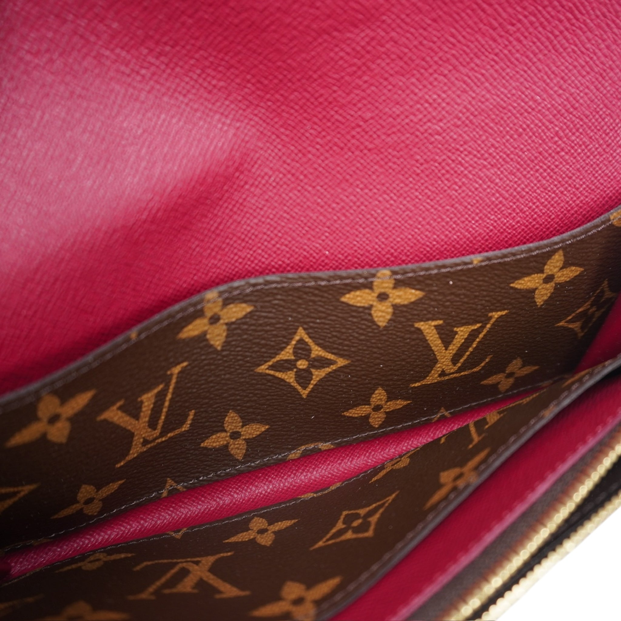 PRE-OWNED LV Emilie Monogram Canvas Wallet