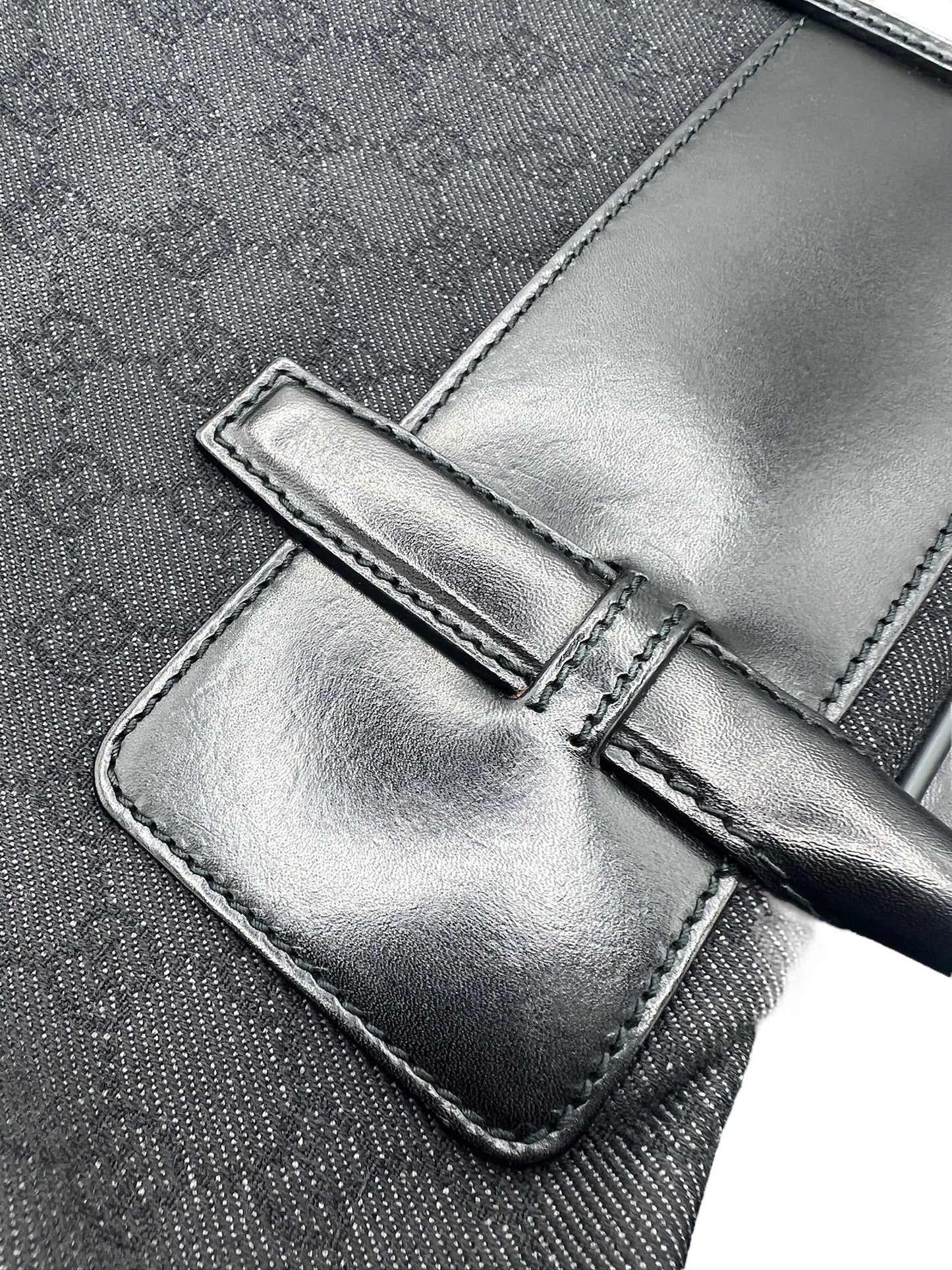 GUCCI - GG Black Jacquard Business Bag