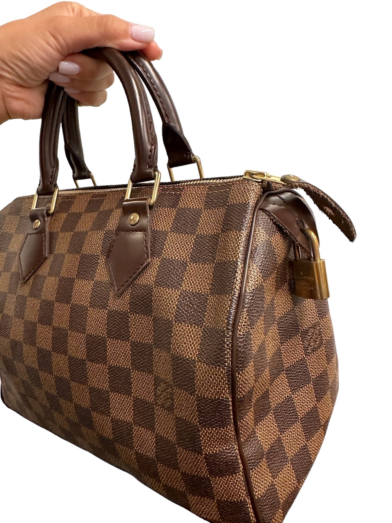 LOUIS VUITTON - Damier Ebene Canvas Speedy 25