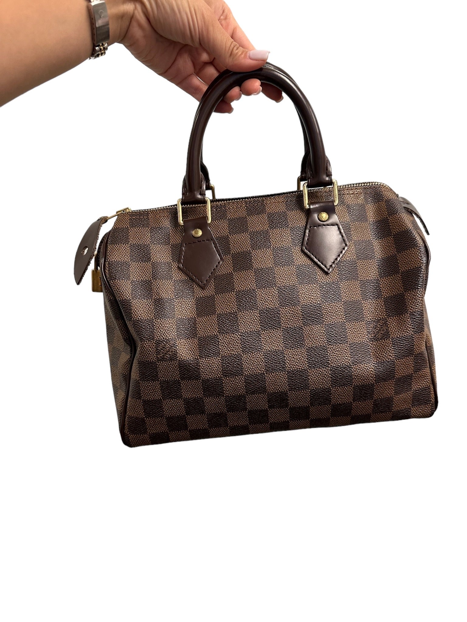 LOUIS VUITTON - Damier Ebene Canvas Speedy 25